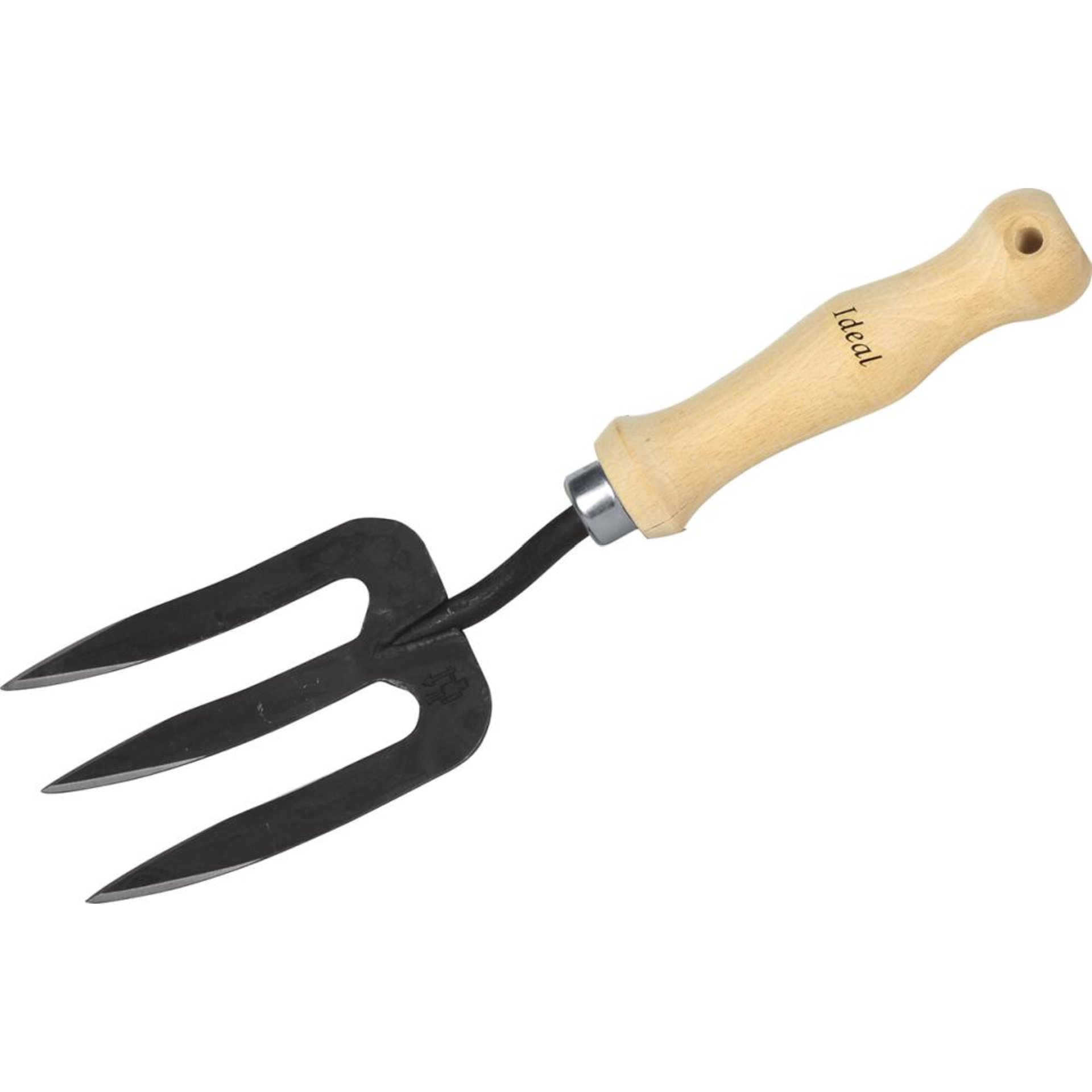 IDEAL-Handgabel 3 Zinken Buchenstiel 15,5 cm