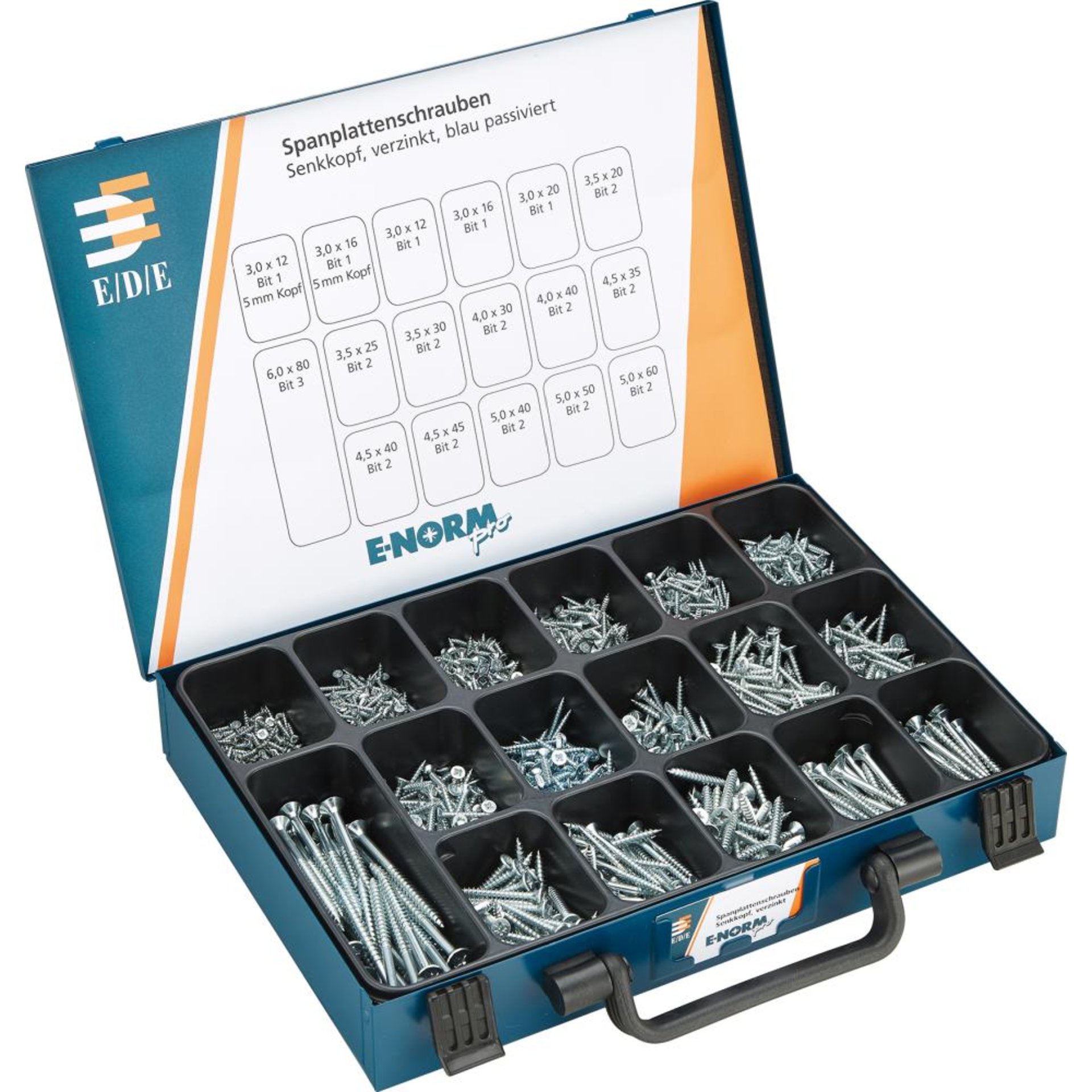 E-NORM Montagekoffer 1 SPS Senkk. zn blau PZD E-NORMpro