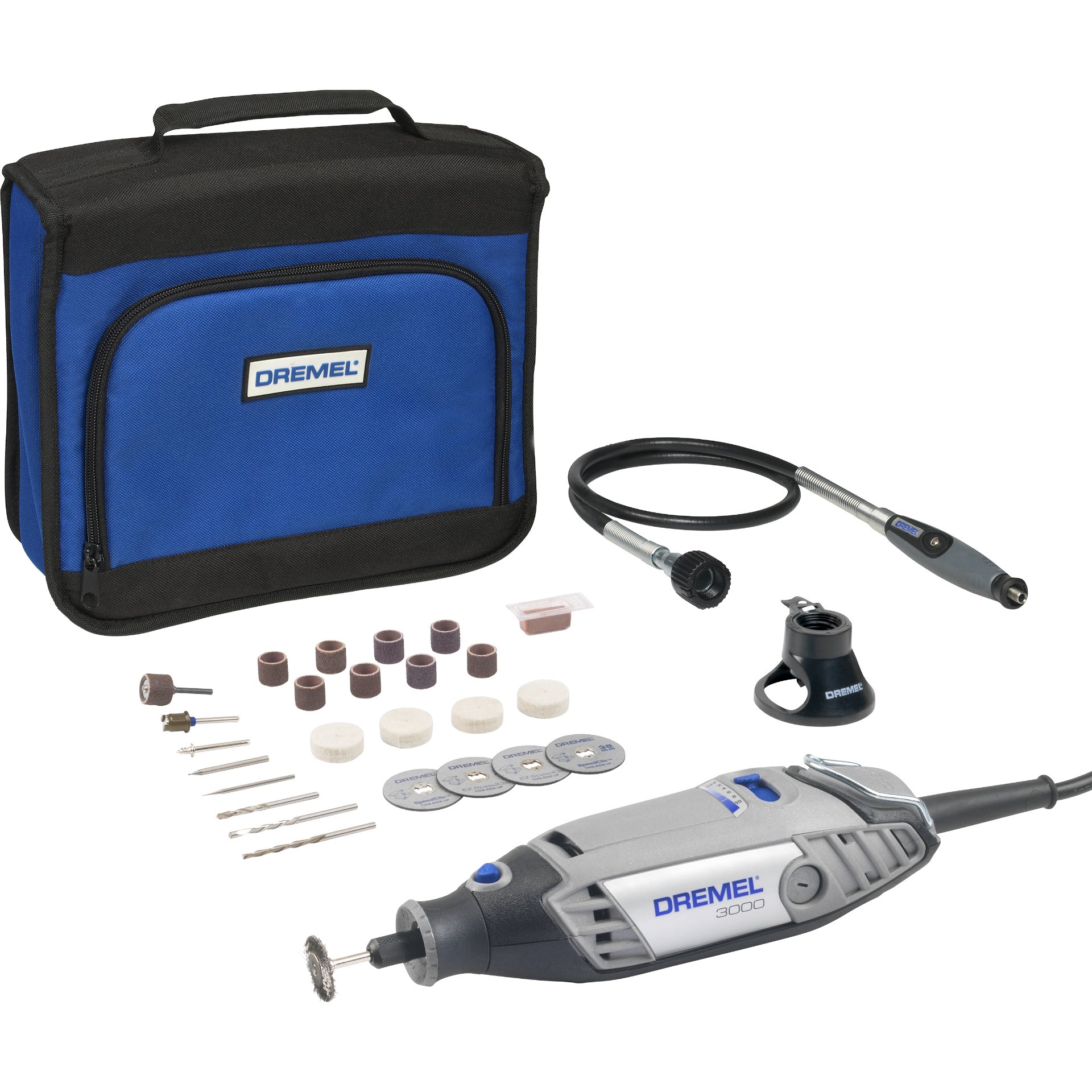 DREMEL® 3000-2/25 Multifunktionswerkzeug (130 W), 25 Zubehöre, 2 Vorsatzgerät