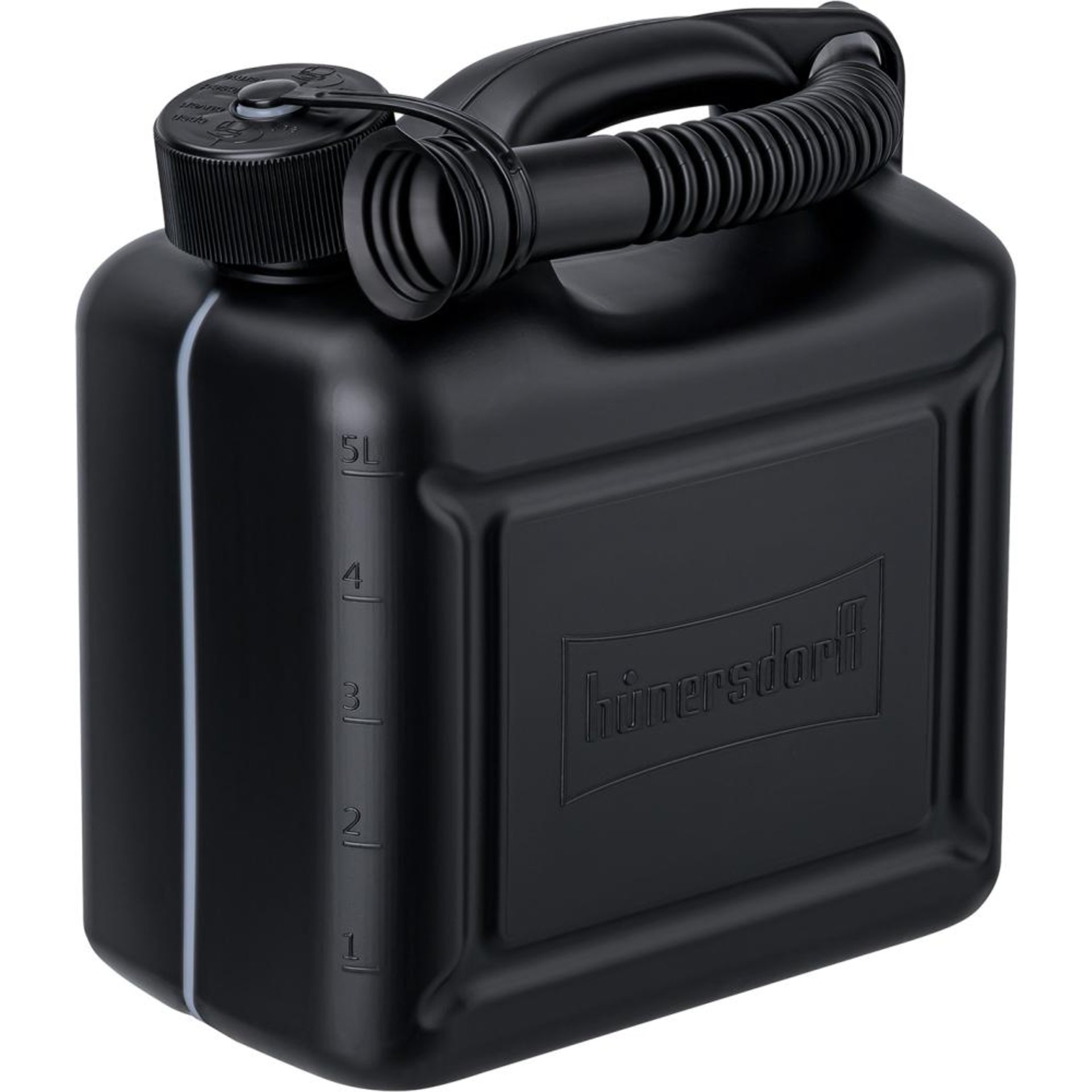 Kraftstoff-Kanister Standard schwarz 5L, HD-PE