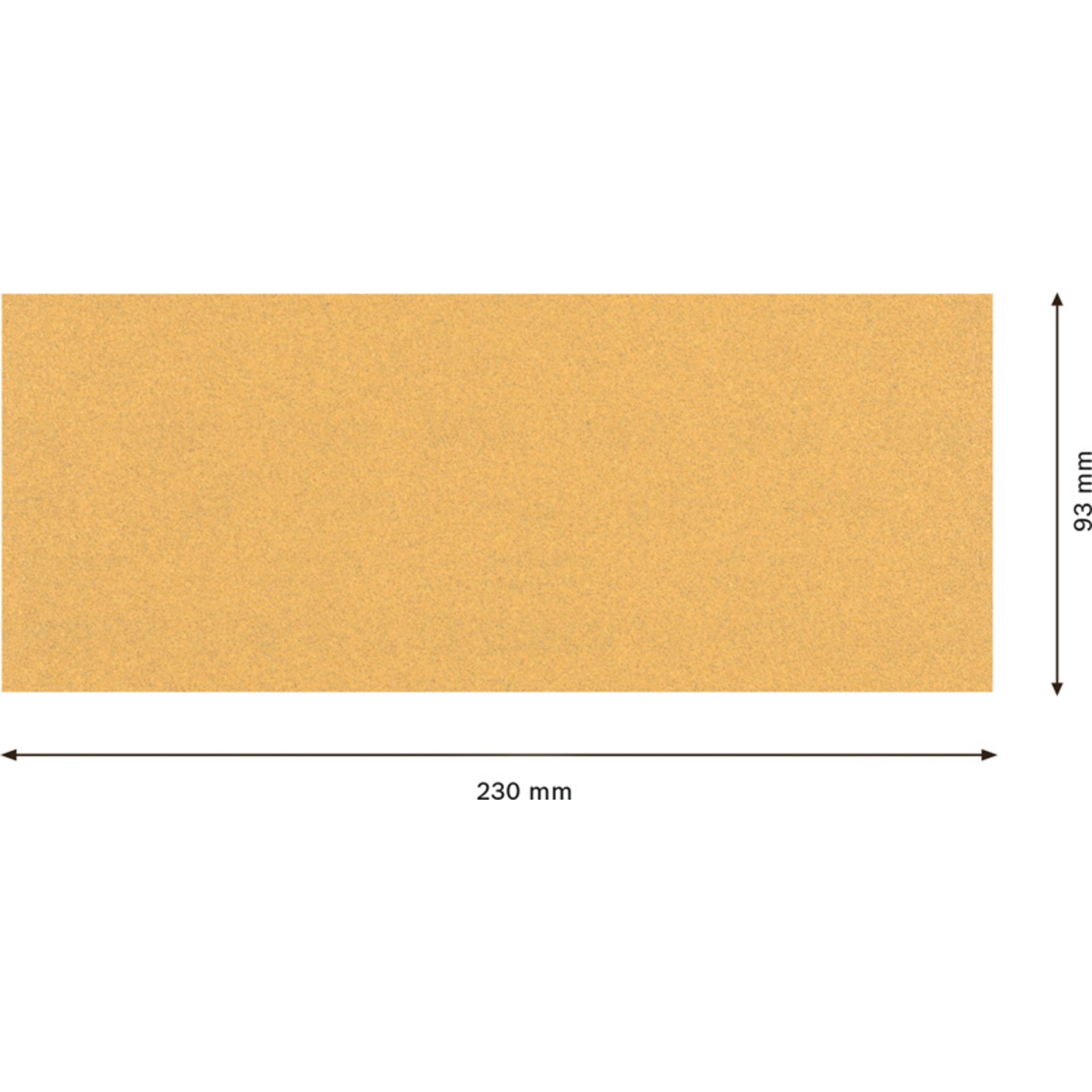 EXPERT C470 Schleifblatt, 93x230mm, K100, keine Löcher, 10-tlg.
