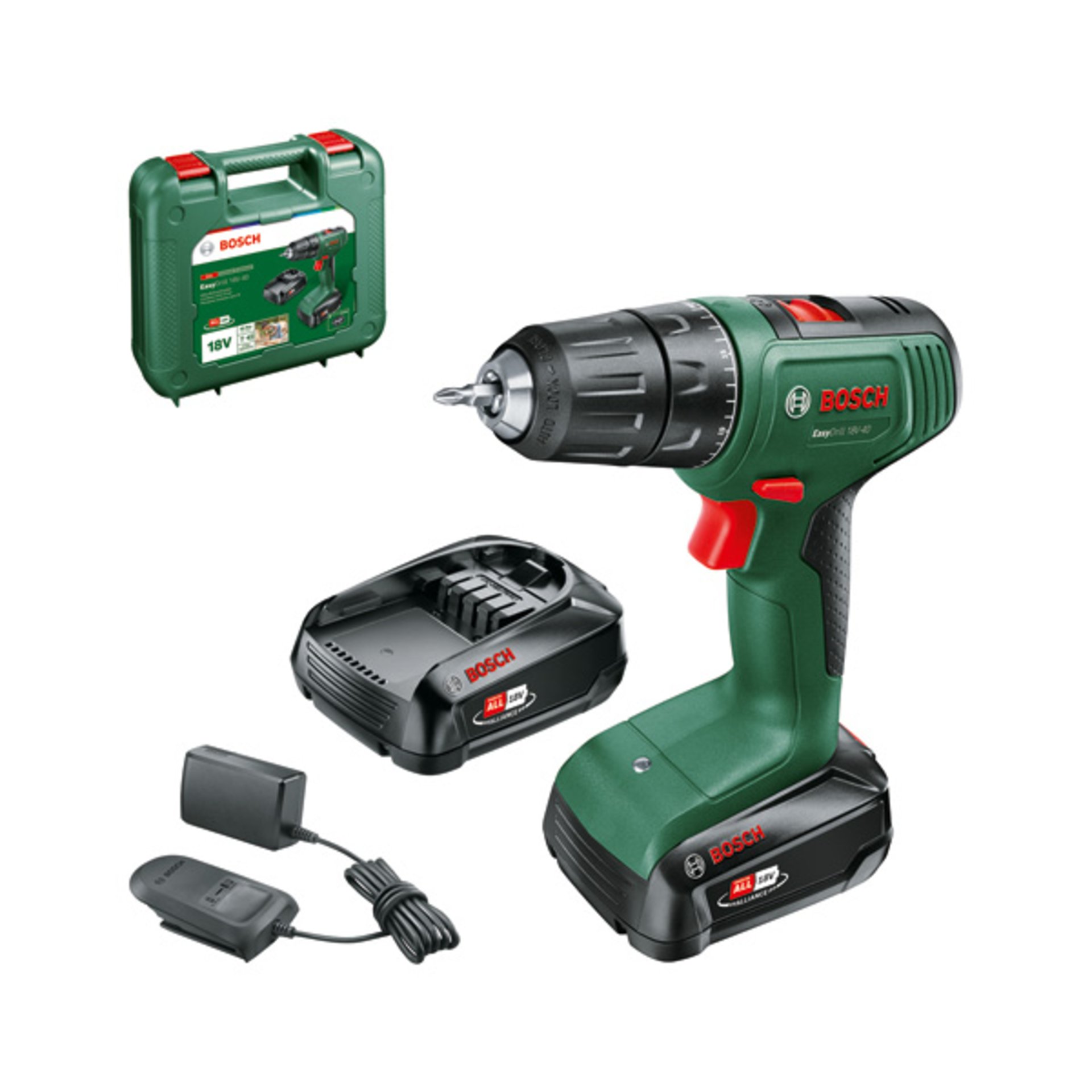 Akku-Bohrschrauber EasyDrill 18V-40, 2 x Akku PBA 18V 1.5Ah