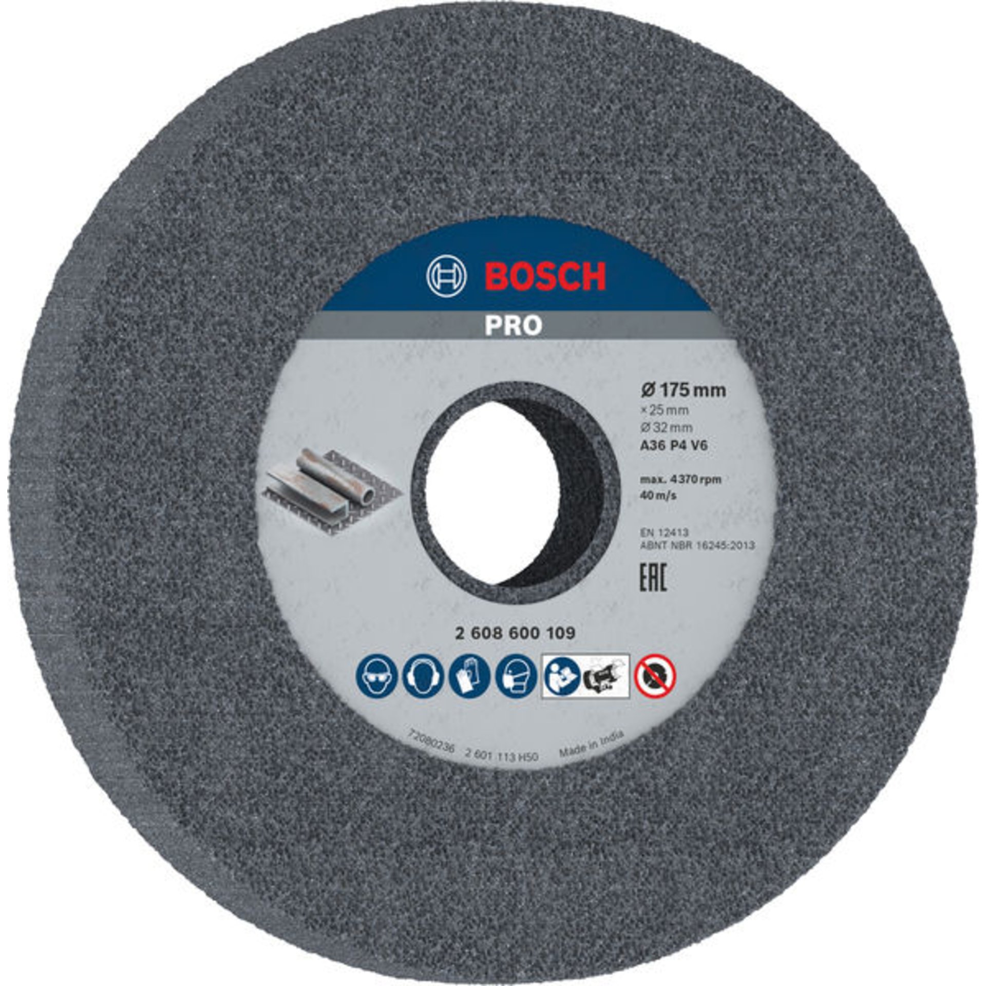 PRO Metal Schleifscheibe, 175 x 25 x 32 mm, G36