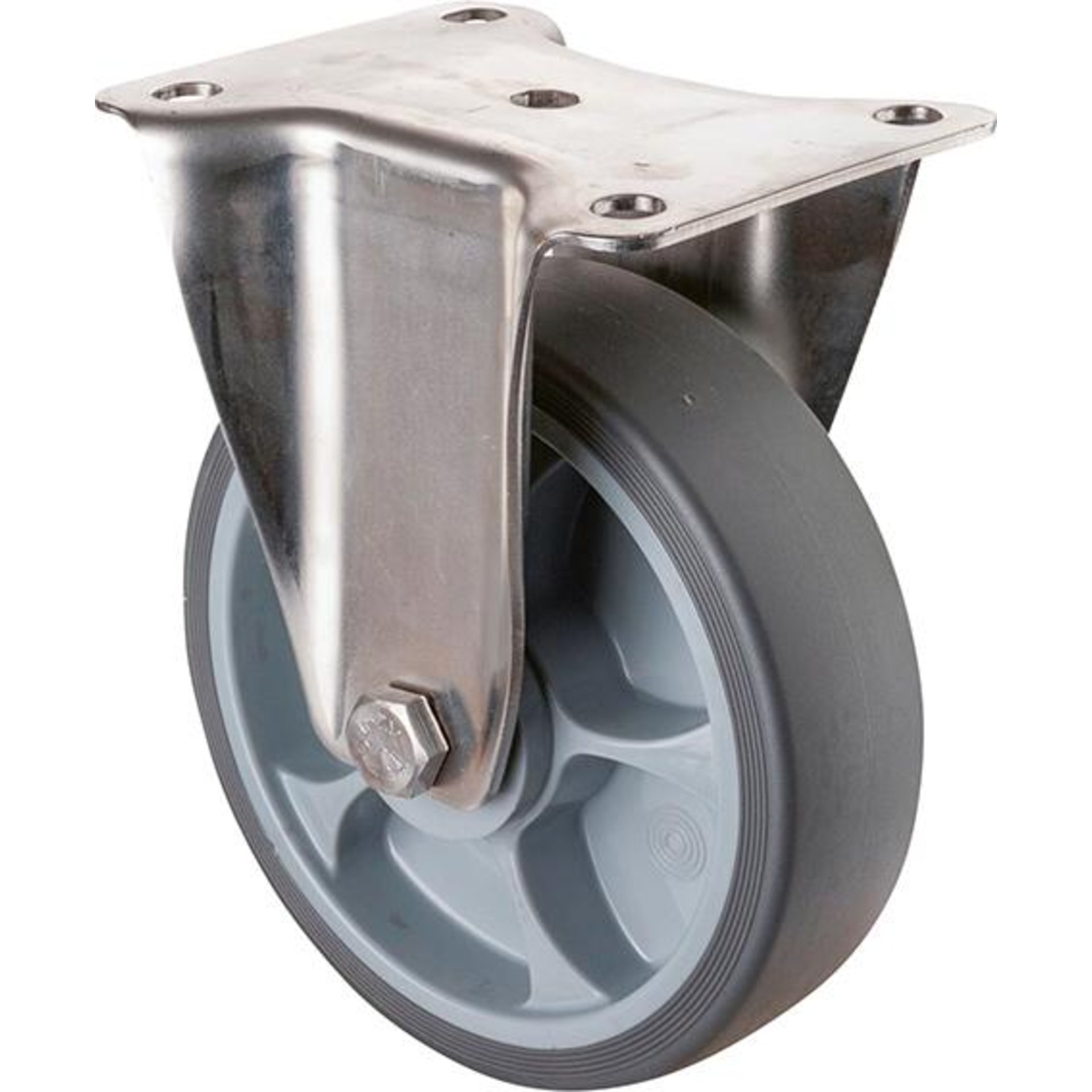 Bockrolle 150mm, Platte,H110.B43.160
