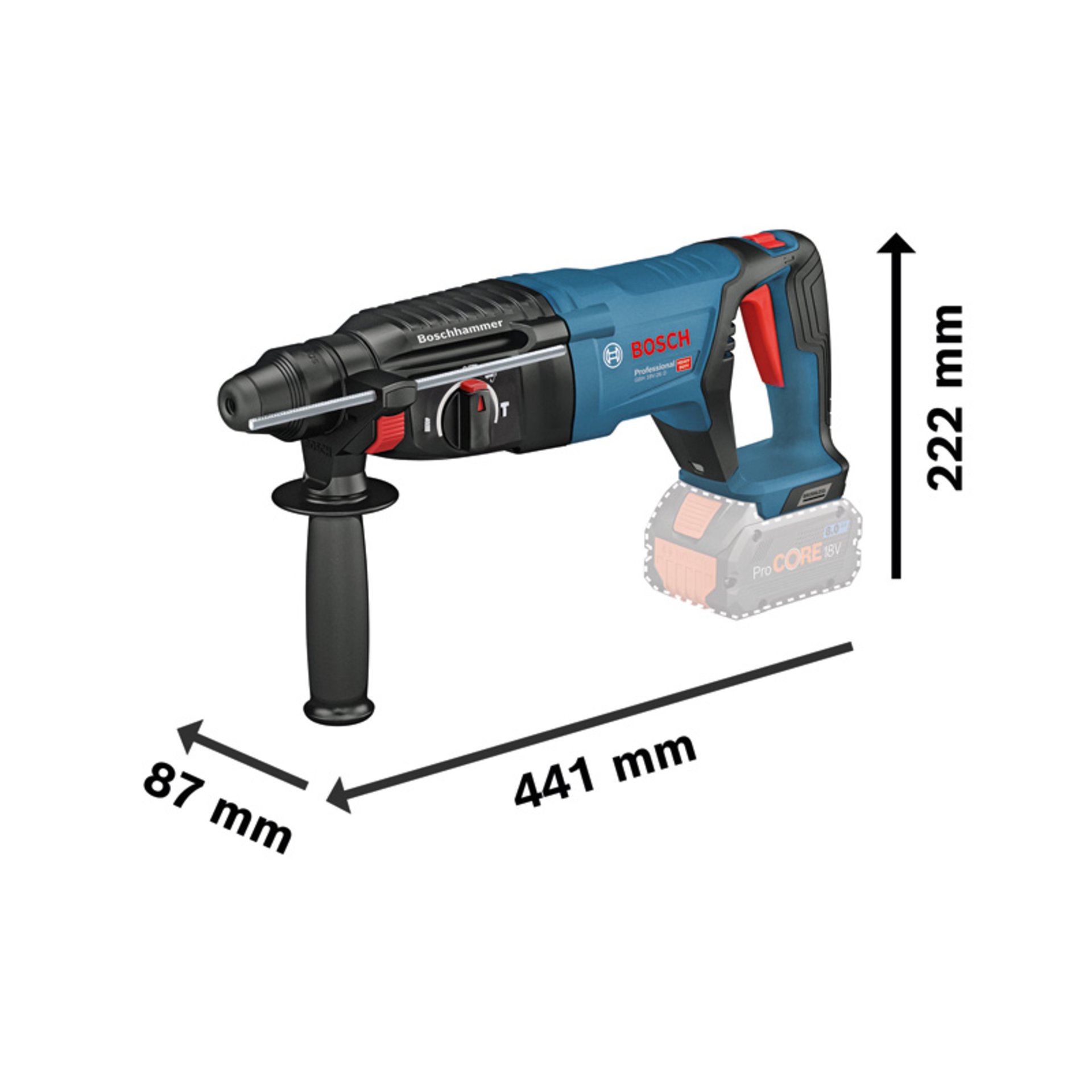 Akku-Bohrhammer mit SDS plus GBH 18V-26 D