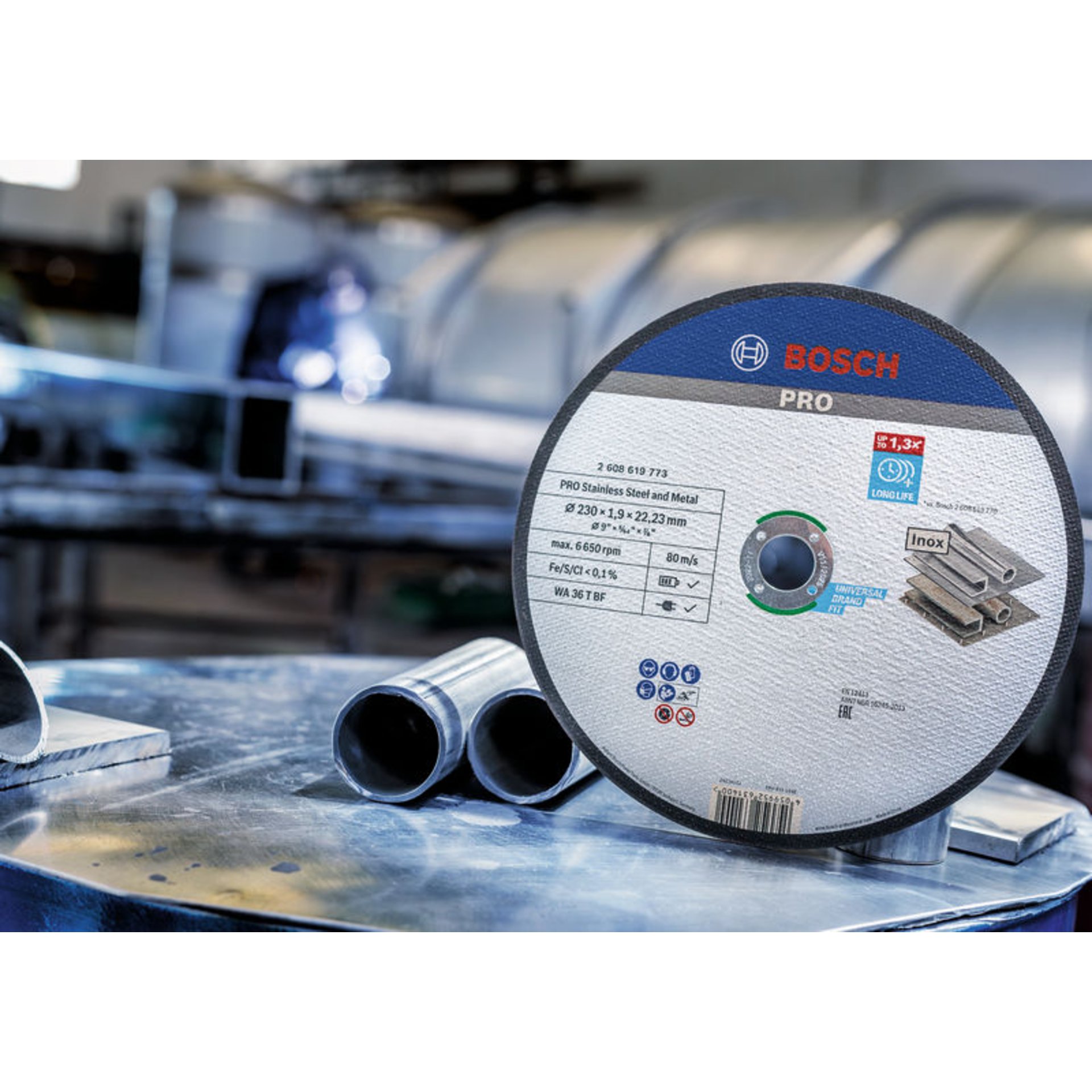 PRO Stainless Steel and Metal Trennscheibe, 180 x 1,6 x 22.23 mm, gekröpft