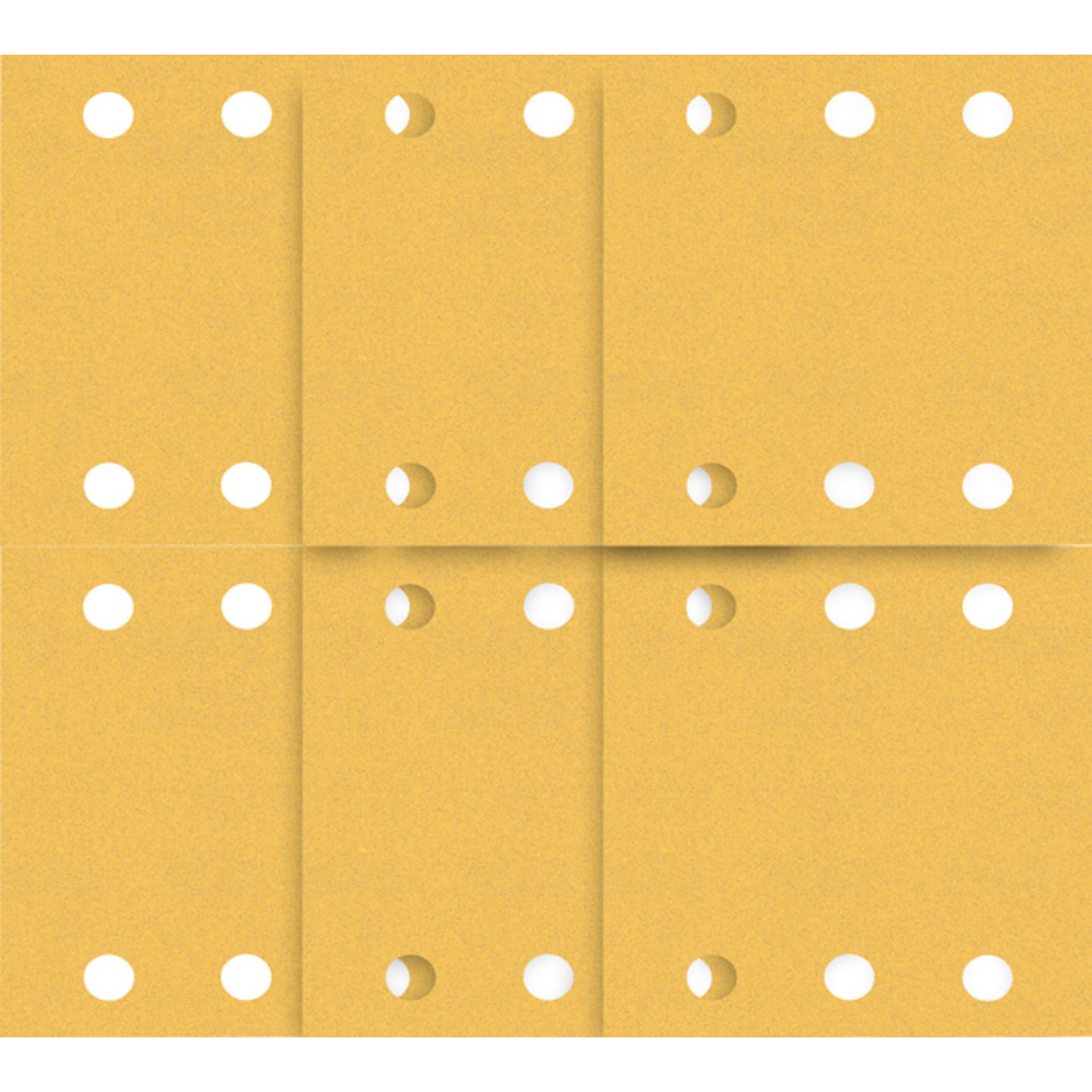 EXPERT C470 Schleifblatt Schwingschleifer Set, 115x140mm, K40-180, 6 Loch, 10tlg