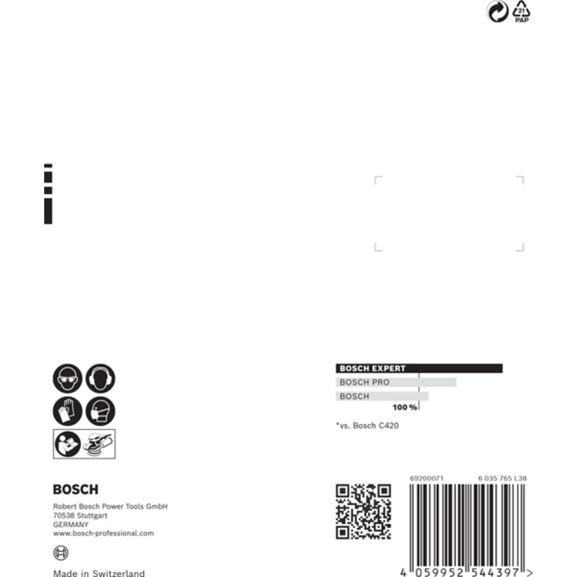 EXPERT C470 Schleifscheibe Set, 125mm, K60-240, Multilochung, 6-tlg.