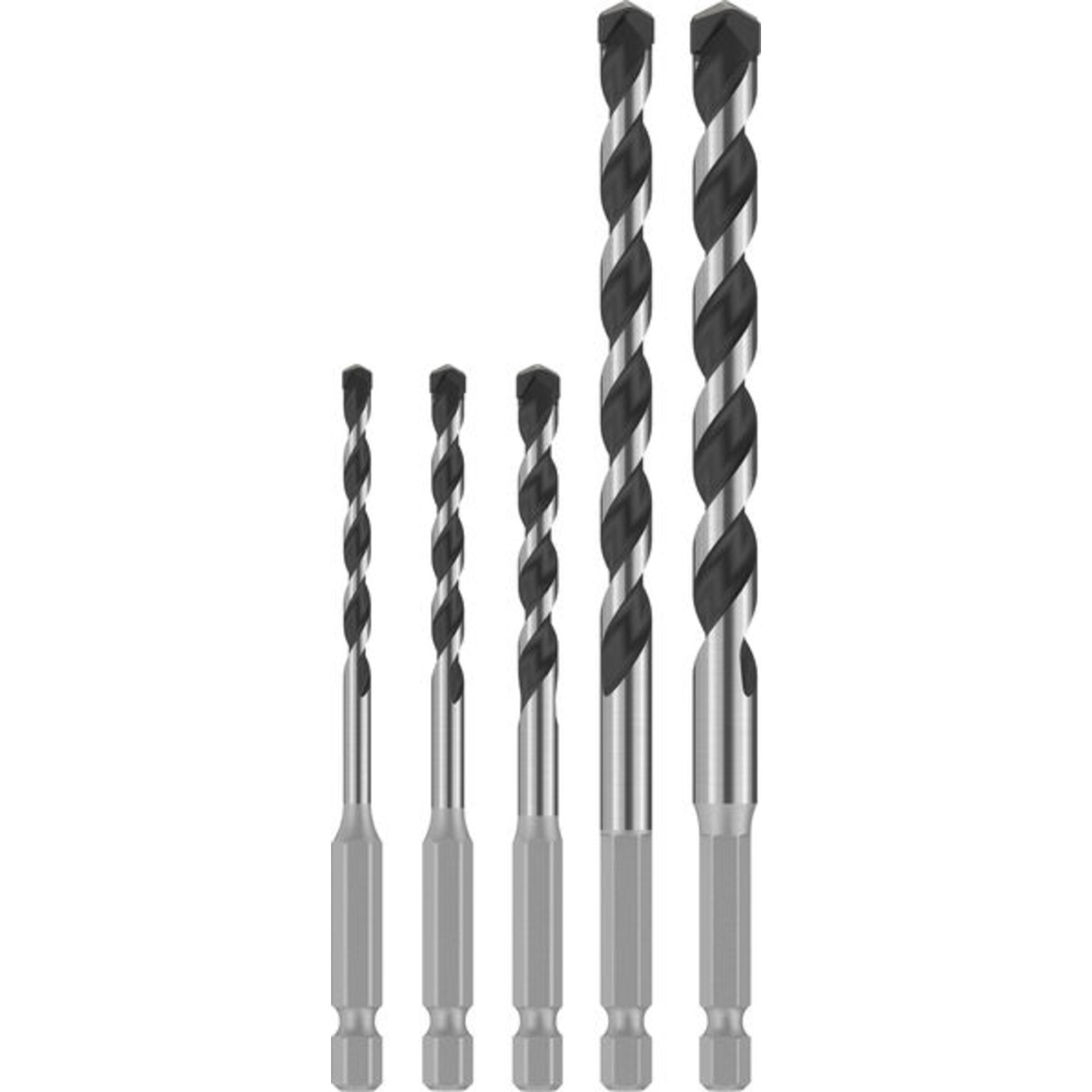 PRO HEX-5 Bohrer-Set, 4x100, 5x100, 6x100, 8x150, 10x150 mm, 5-tlg.