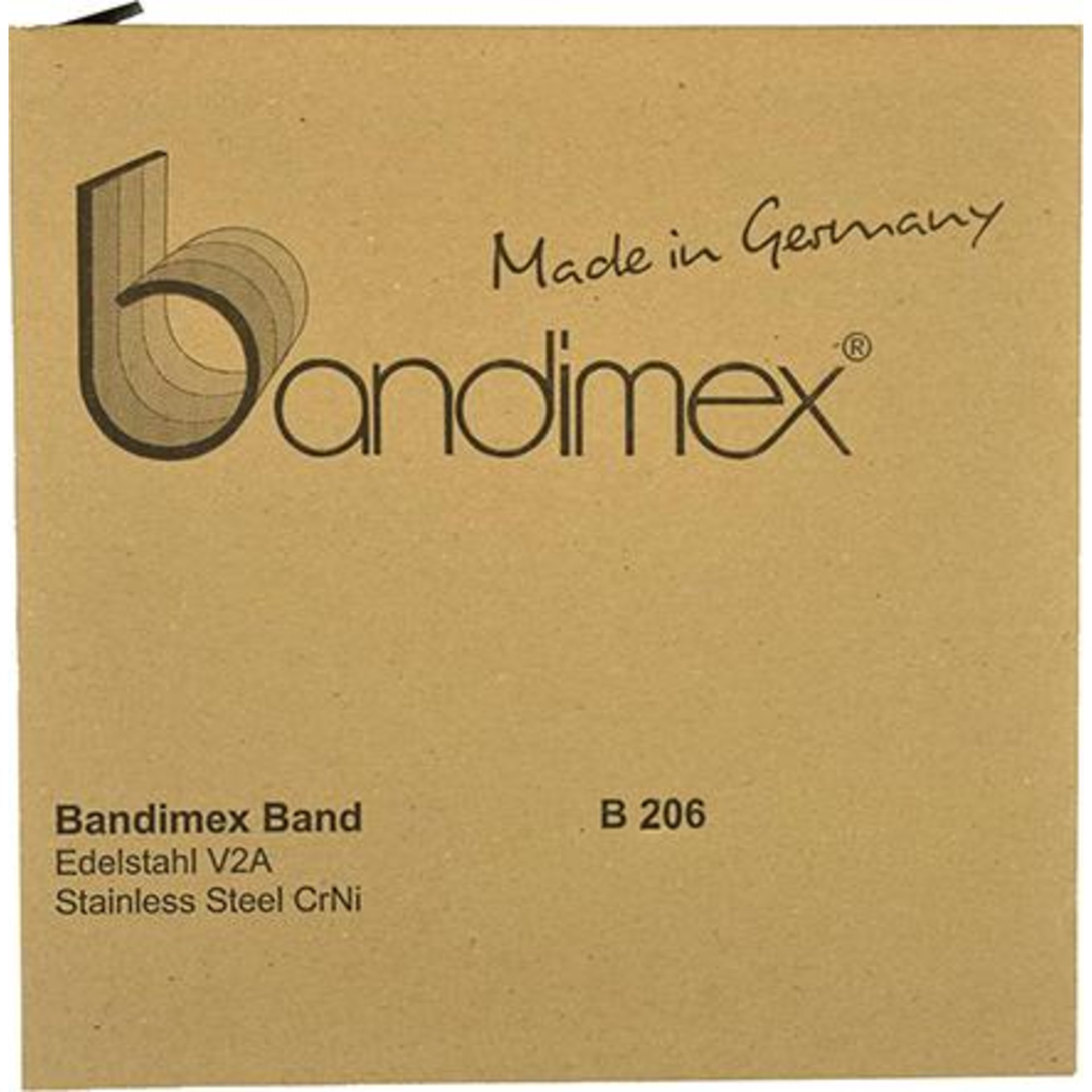 Stahlband 1/2" V2A-Edelstahl, Rolle a 30m Bandimex