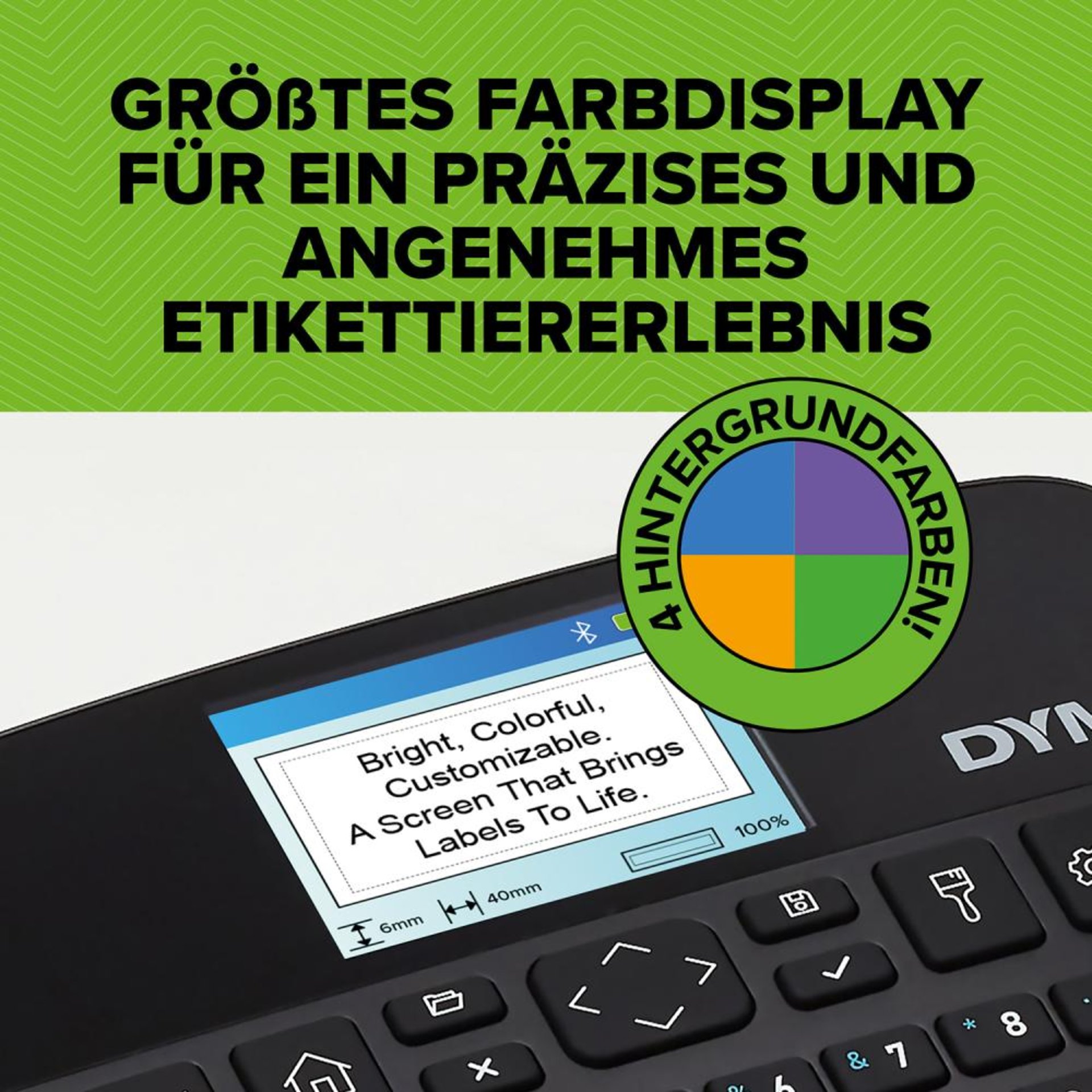 DYMO LabelManager Exectiv640 CB D1-Bänder bis 24mmm. Li.Io.-Akku, Bluetooth
