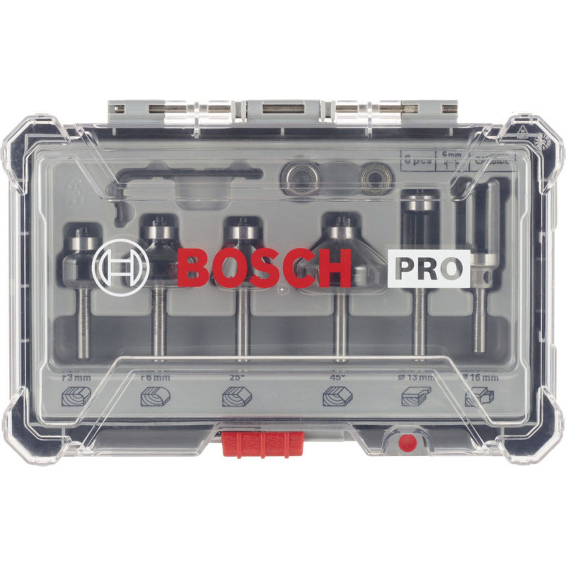 PRO Fräser- Set, Schaft 6mm, 6-tlg.