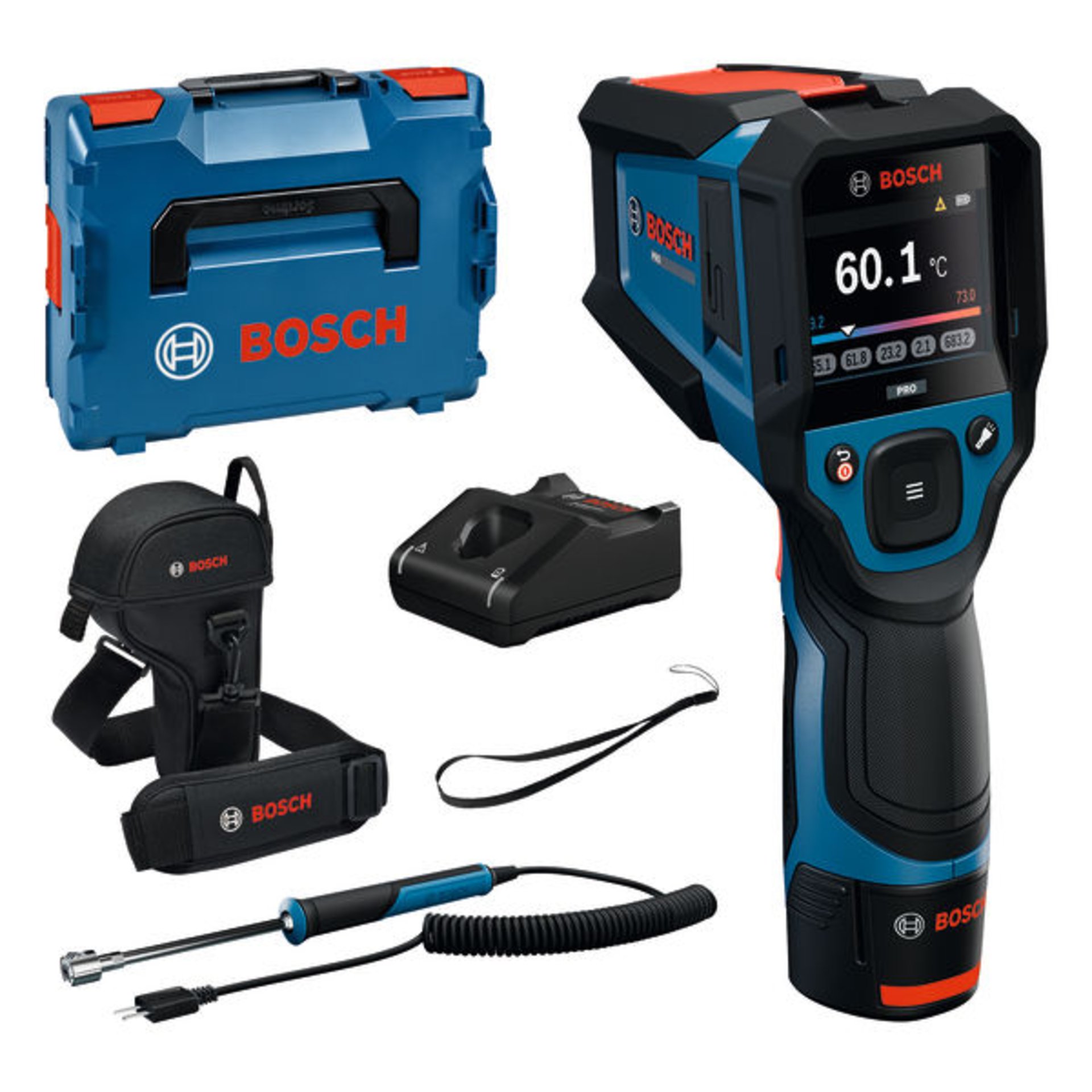 Thermodetektor GIS12V-800-16, 1 x Akku GBA 12V 2.0Ah in L-BOXX
