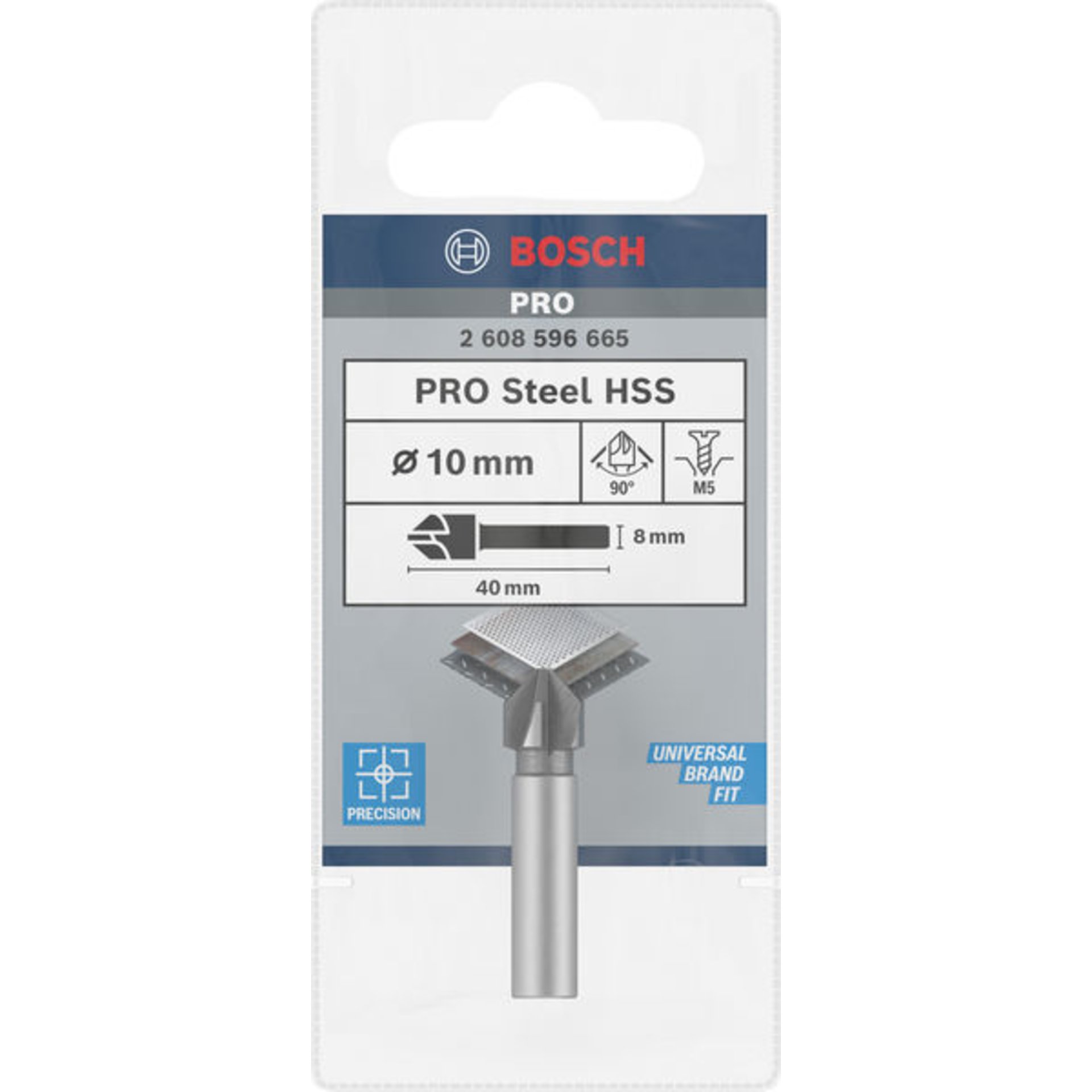 PRO Steel HSS Kegelsenker, 10 x 40 mm, M5