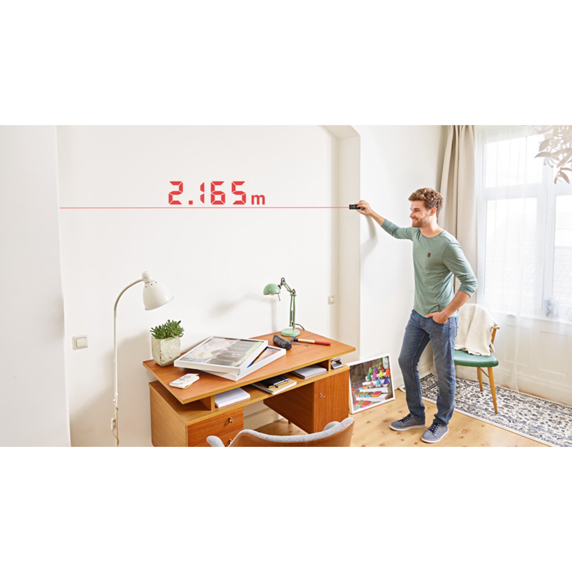 Digitaler Laser-Entfernungsmesser Zamo Set