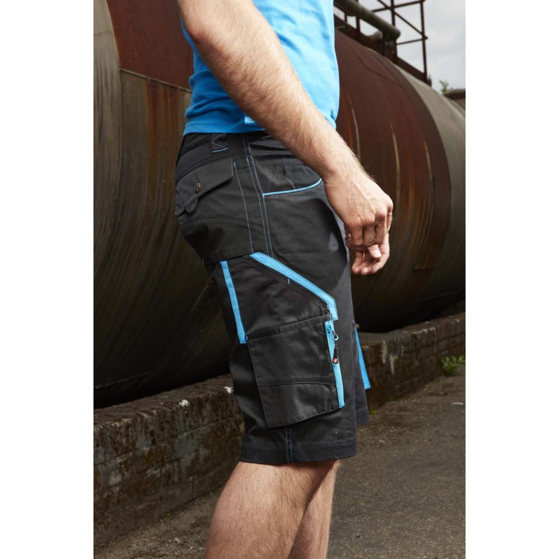 FORTIS Herren Bermuda 24,blau/rot,Gr.46