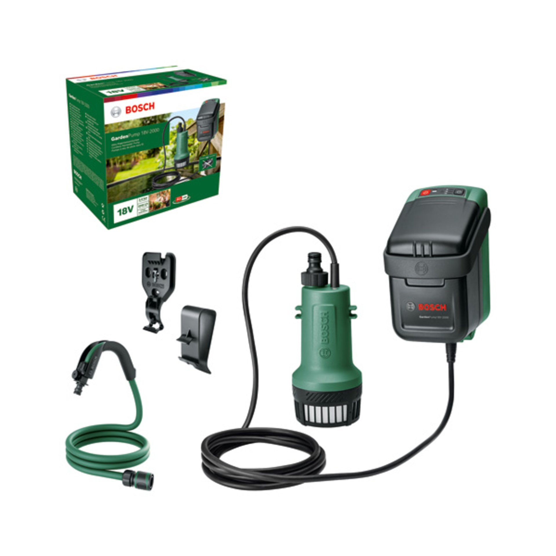 Akku-Regenwasserpumpen GardenPump 18V-2000