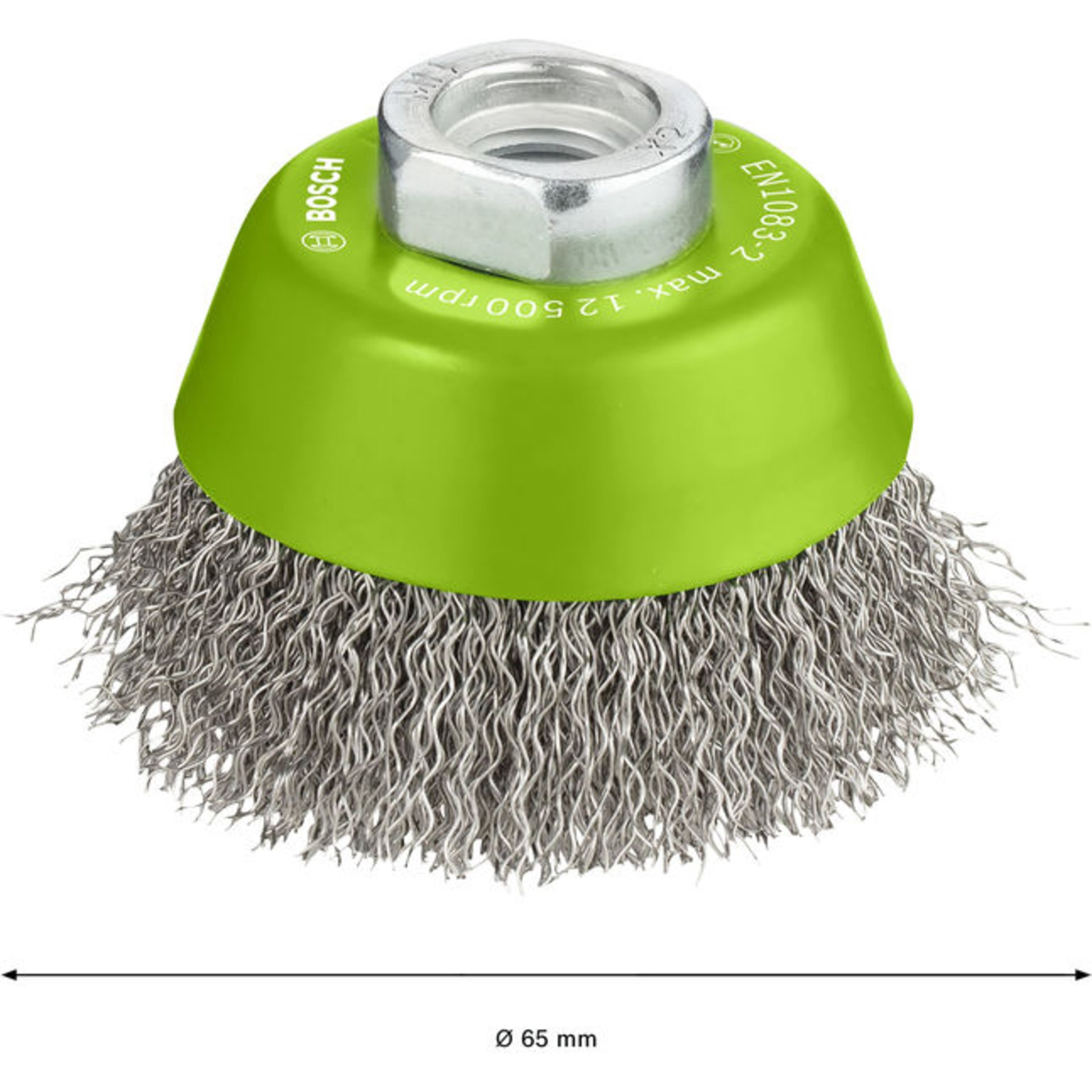 PRO Stainless Steel clean Topfbürste, 65 x 0,3 mm, Gewinde