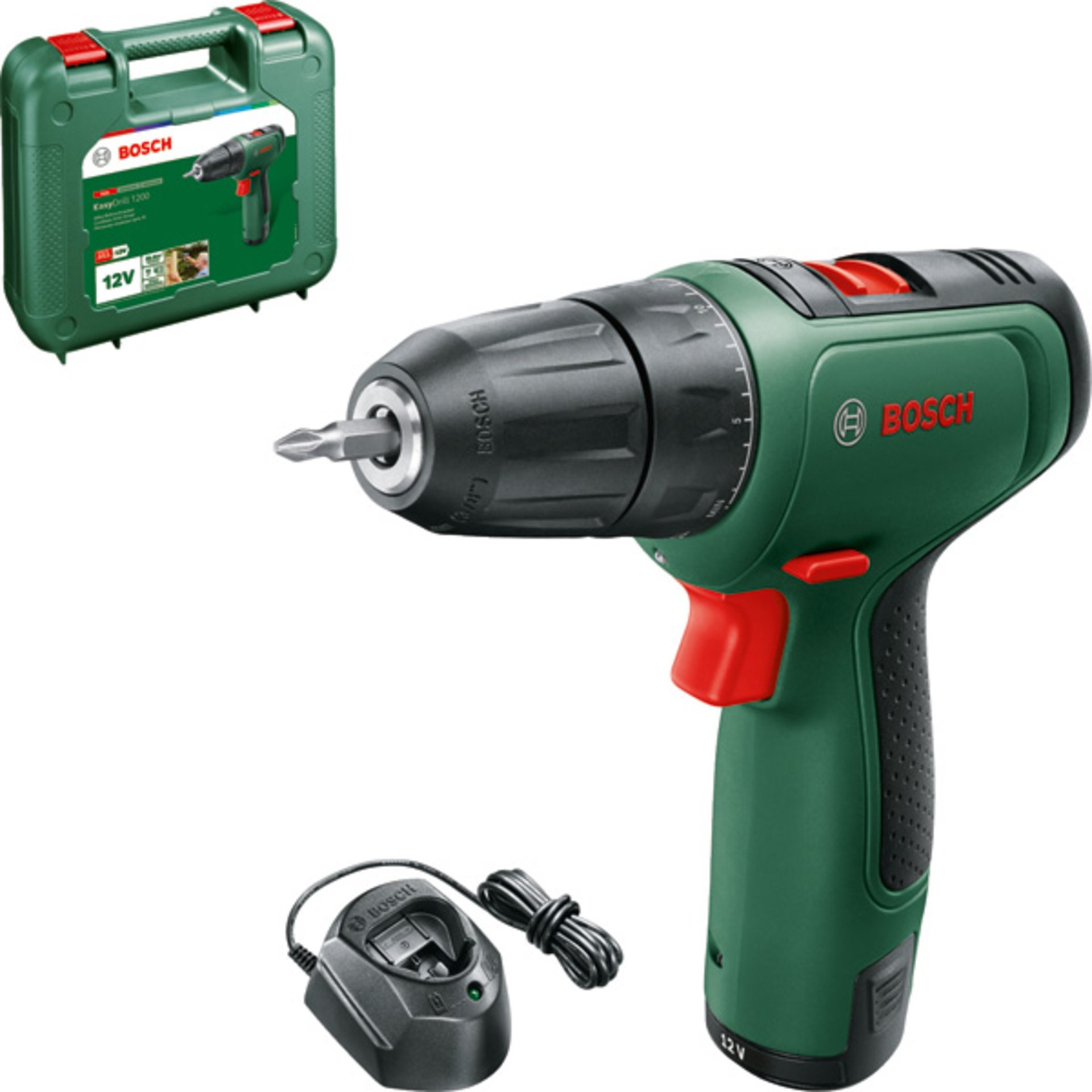 Akku-Bohrschrauber EasyDrill 1200, 1 x Akku PBA 12V 1.5Ah, Tragekoffer