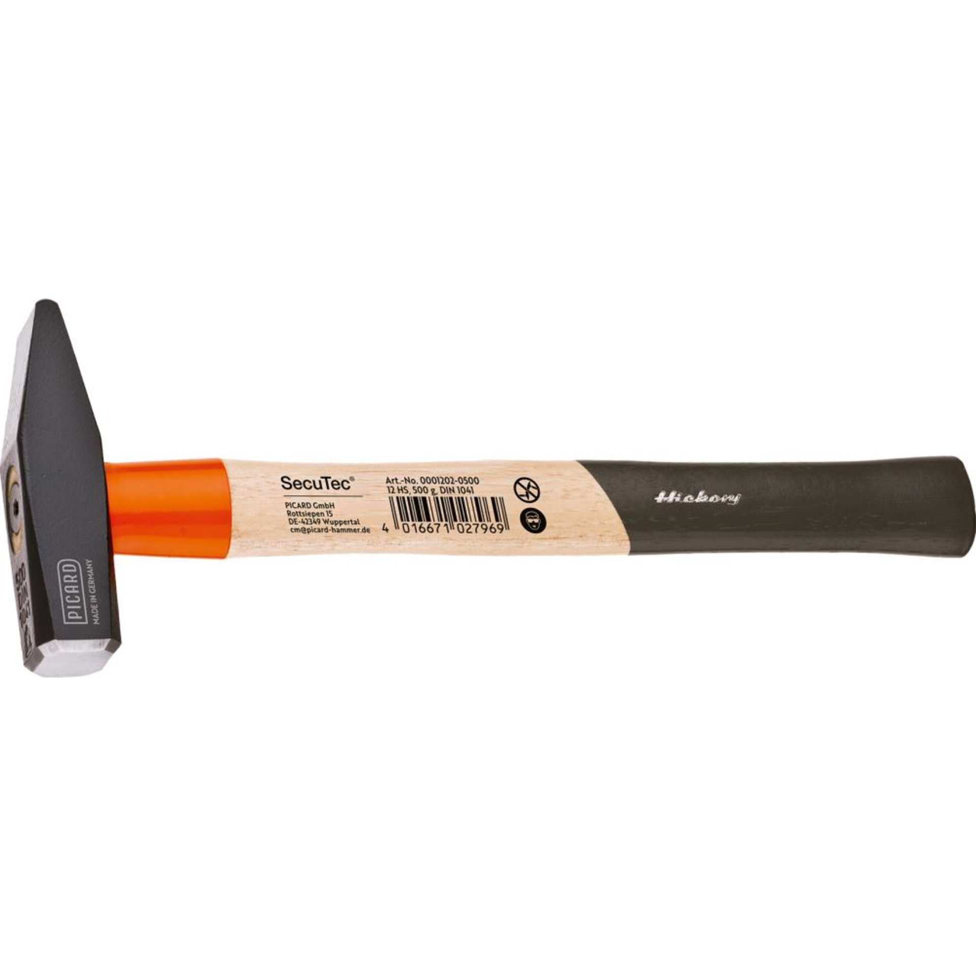 Schlosserhammer Secutec mit Hickorystiel 1000g PICARD