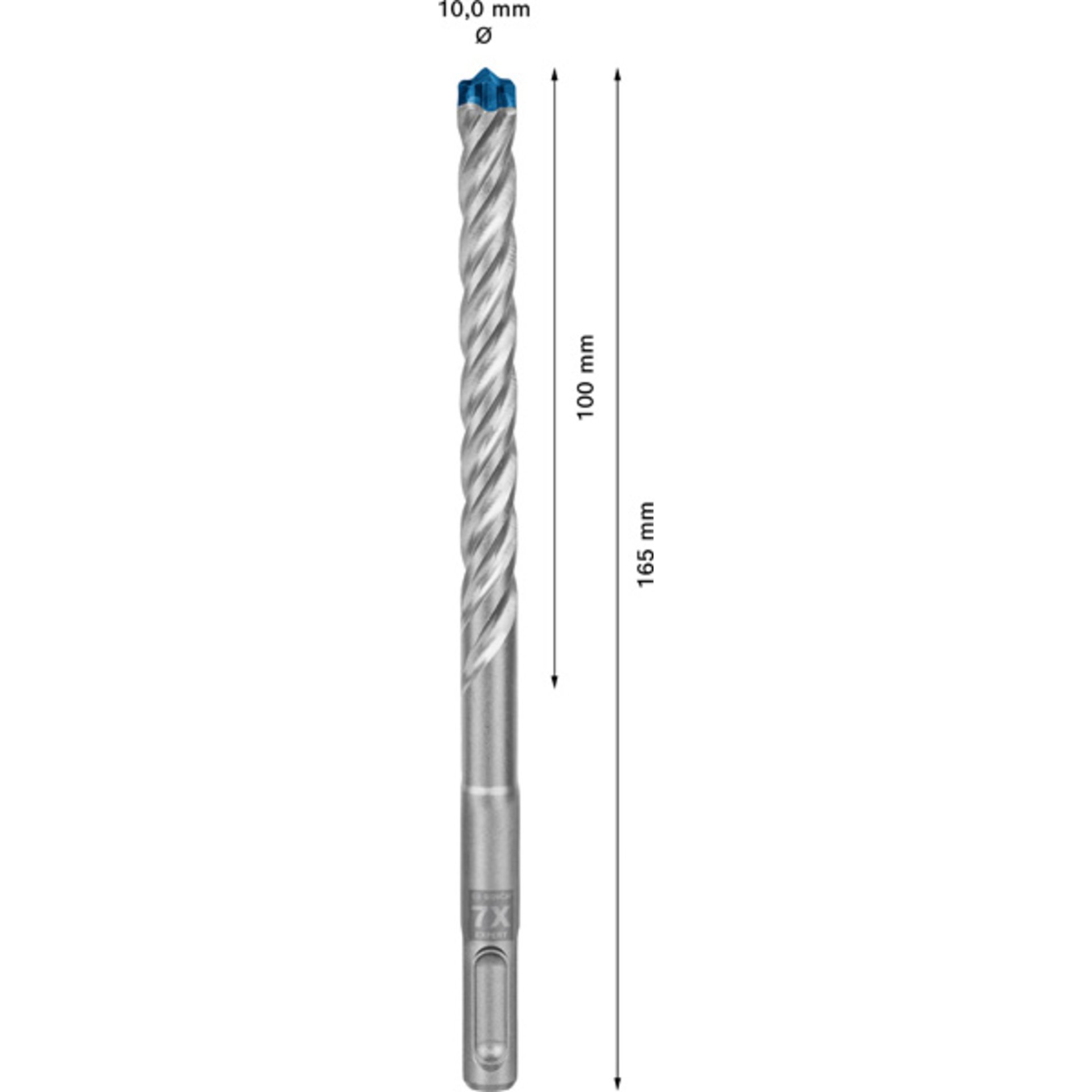 EXPERT SDS plus-7X Hammerbohrer, 10x100x165 mm