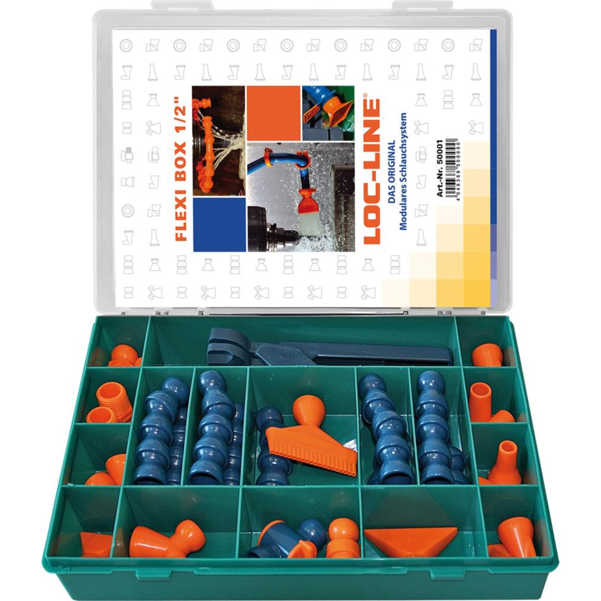 Kühlmittelschlauch-Satz Flexi-Box 30-teilig 1/2" LOC-LINE