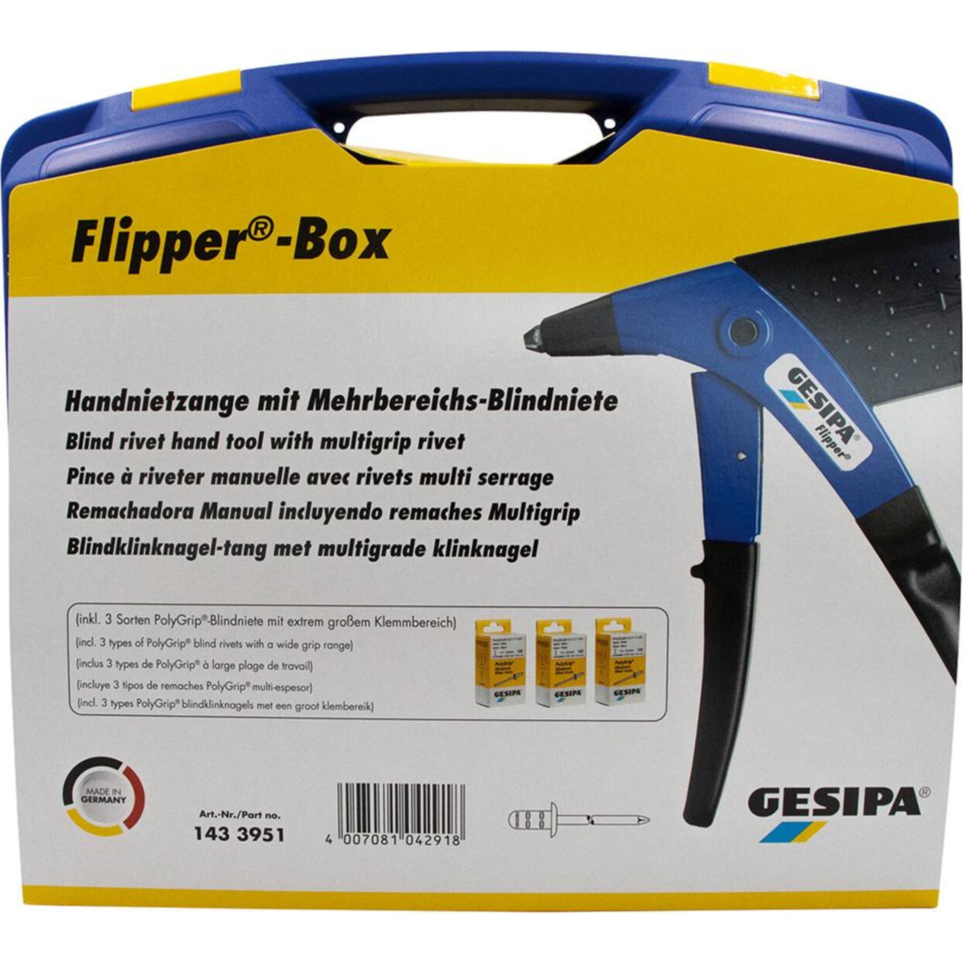 Blindnietzangenbox Flipper Gesipa PolyGrip