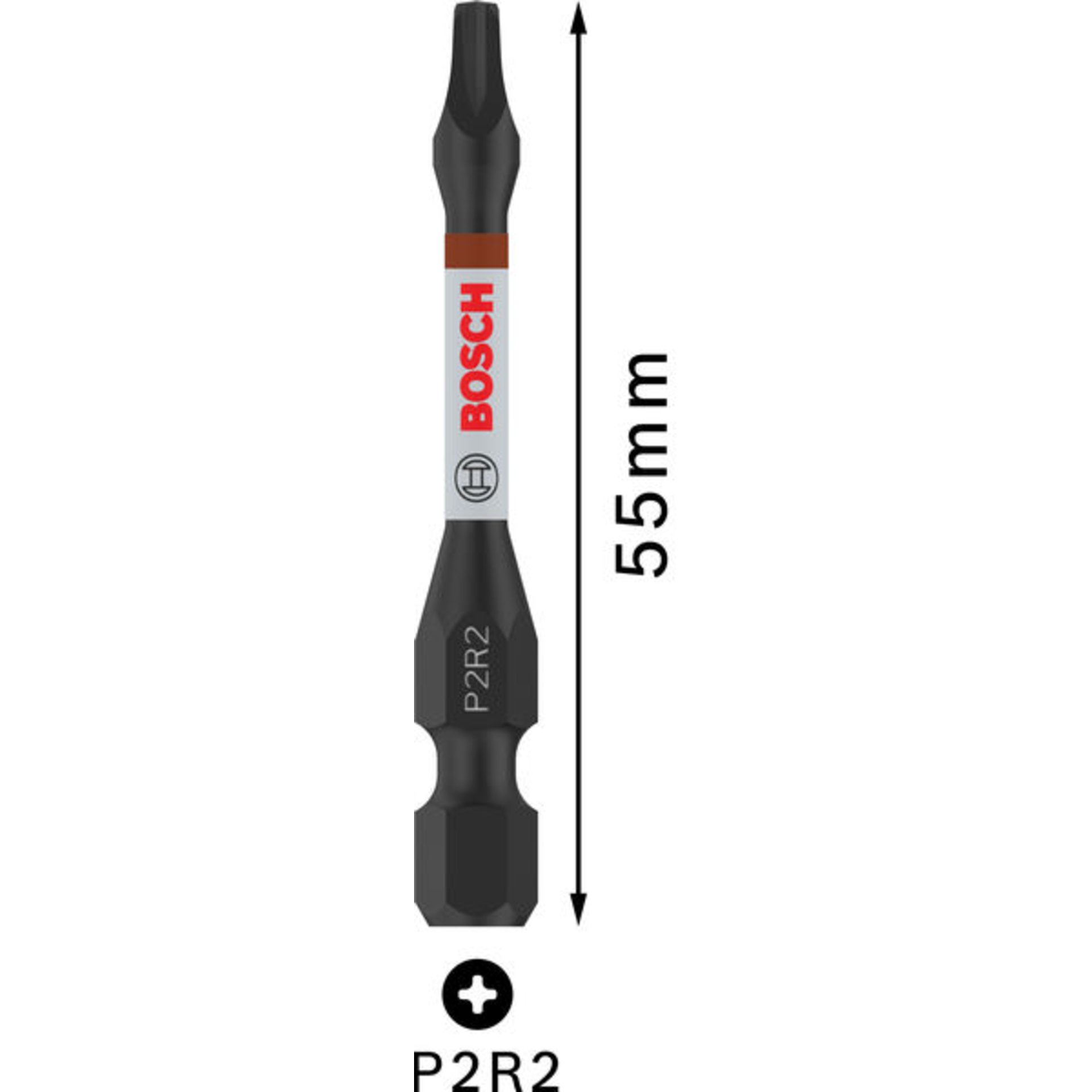 PRO P2R2 Impact Bit, 55 mm, 5-tlg.