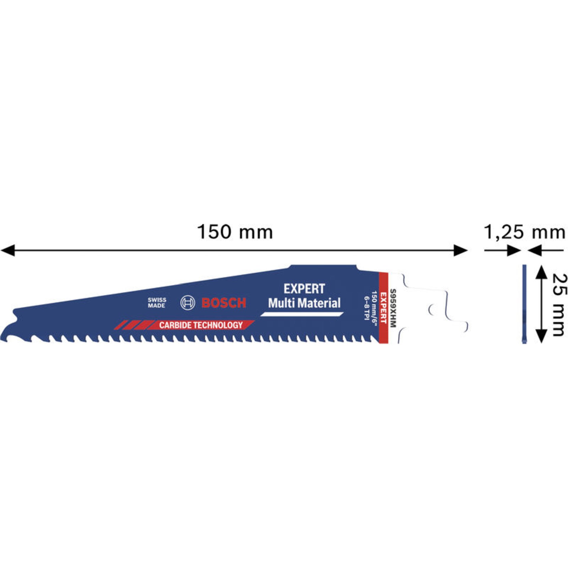 EXPERT Multi Material S959XHM Säbelsägeblatt