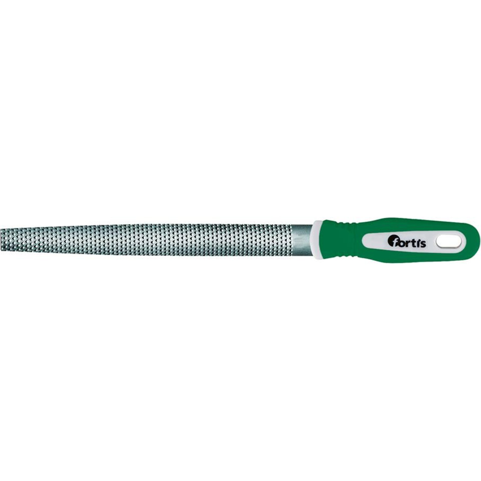 Holzraspel 200mm Hieb 2, halbrund mit 2K-Feilenheft DIN 7261 C FORTIS