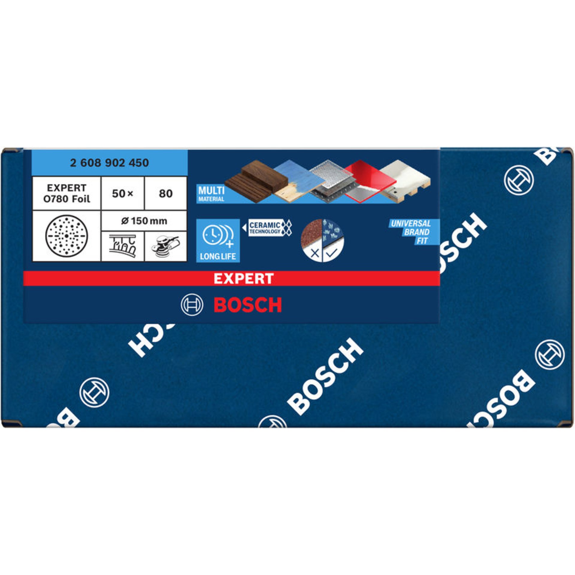 EXPERT O780 Foil Schleiffolie, 150 mm, K80