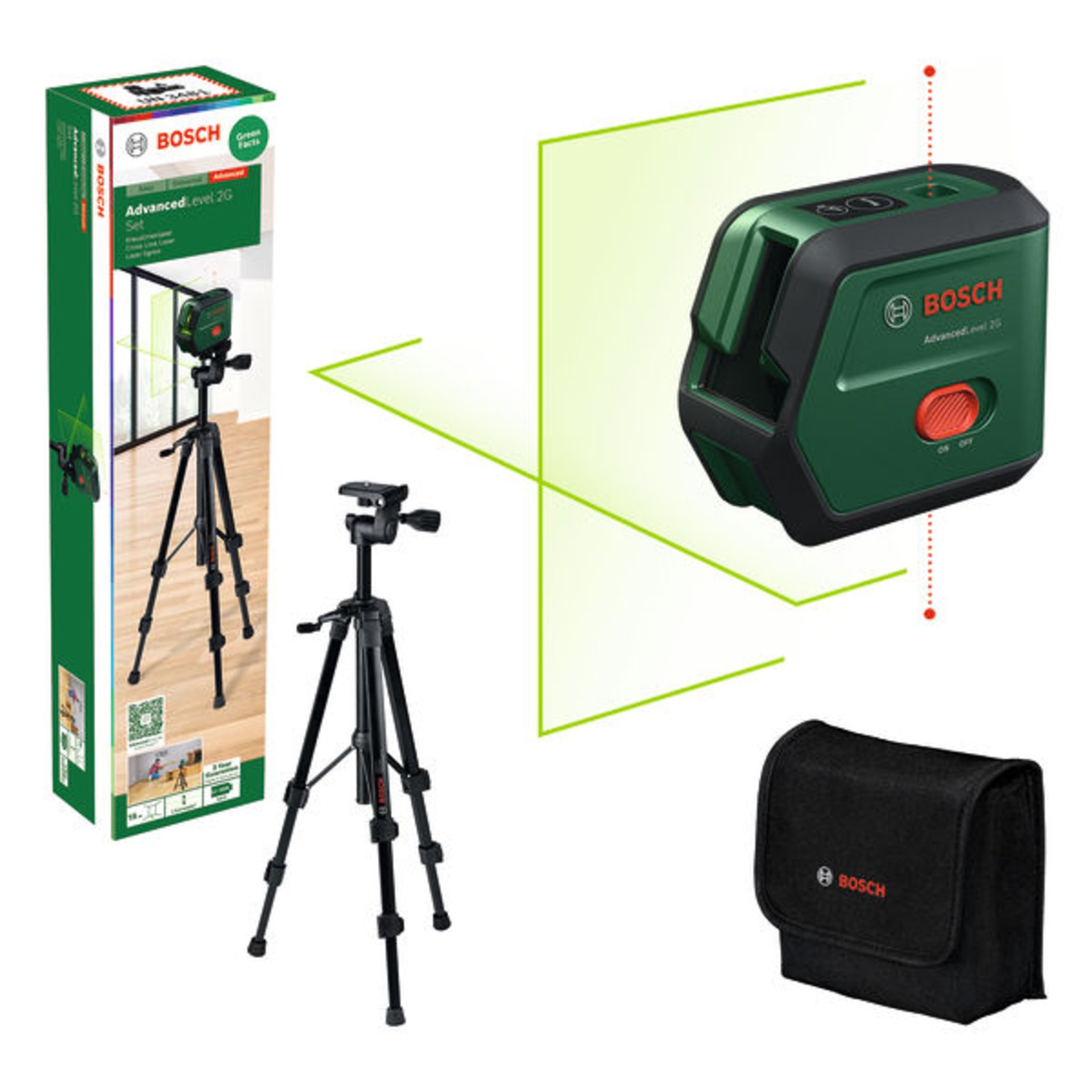 Kreuzlinien-Laser AdvancedLevel 2G Set