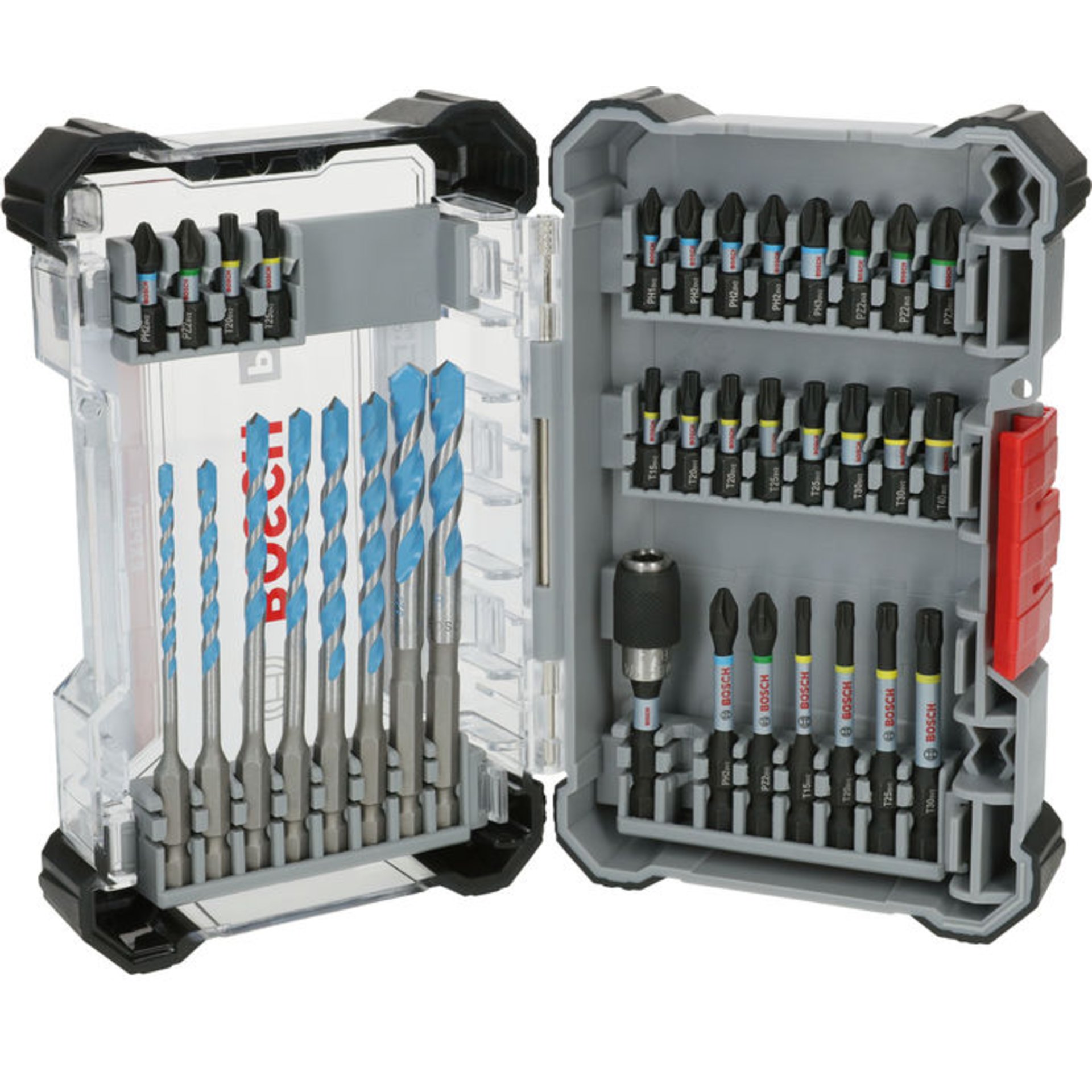 PRO Impact Schrauberbits und Multi Construction Bohrer Set, 35-tlg.