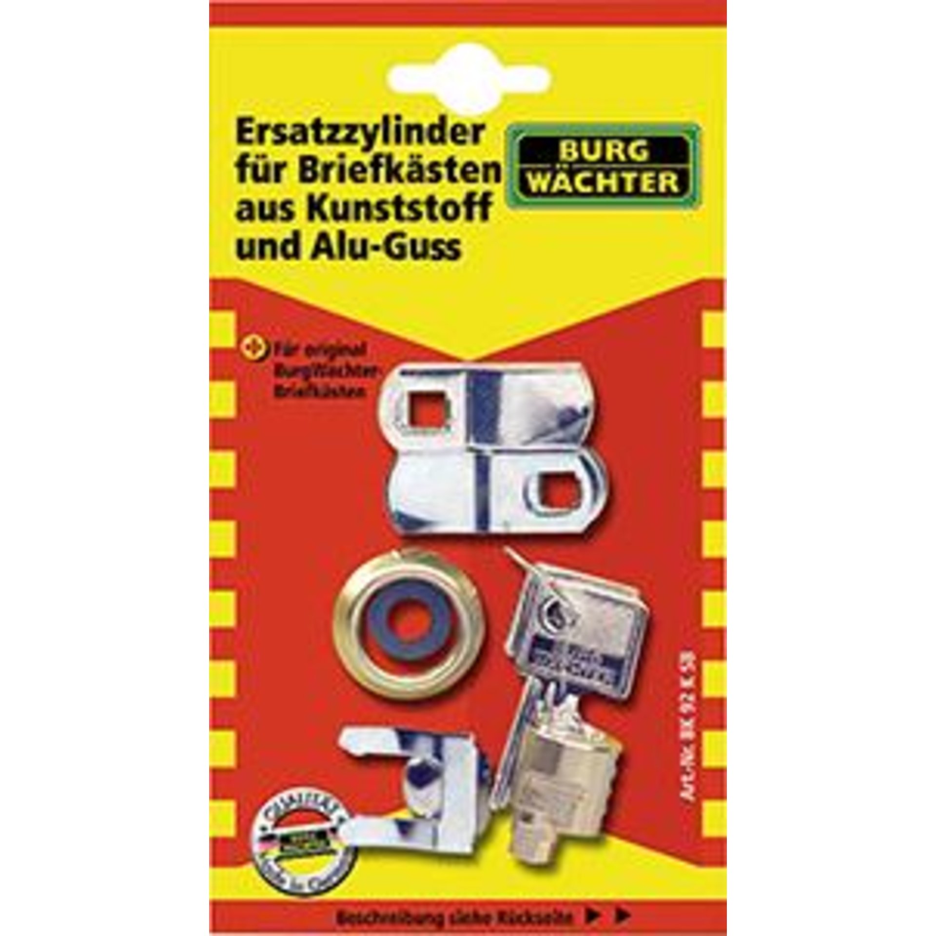 Zylinder BK 92 K SB f.alle Kunst./Gussbriefk.BURG WÄCHTER