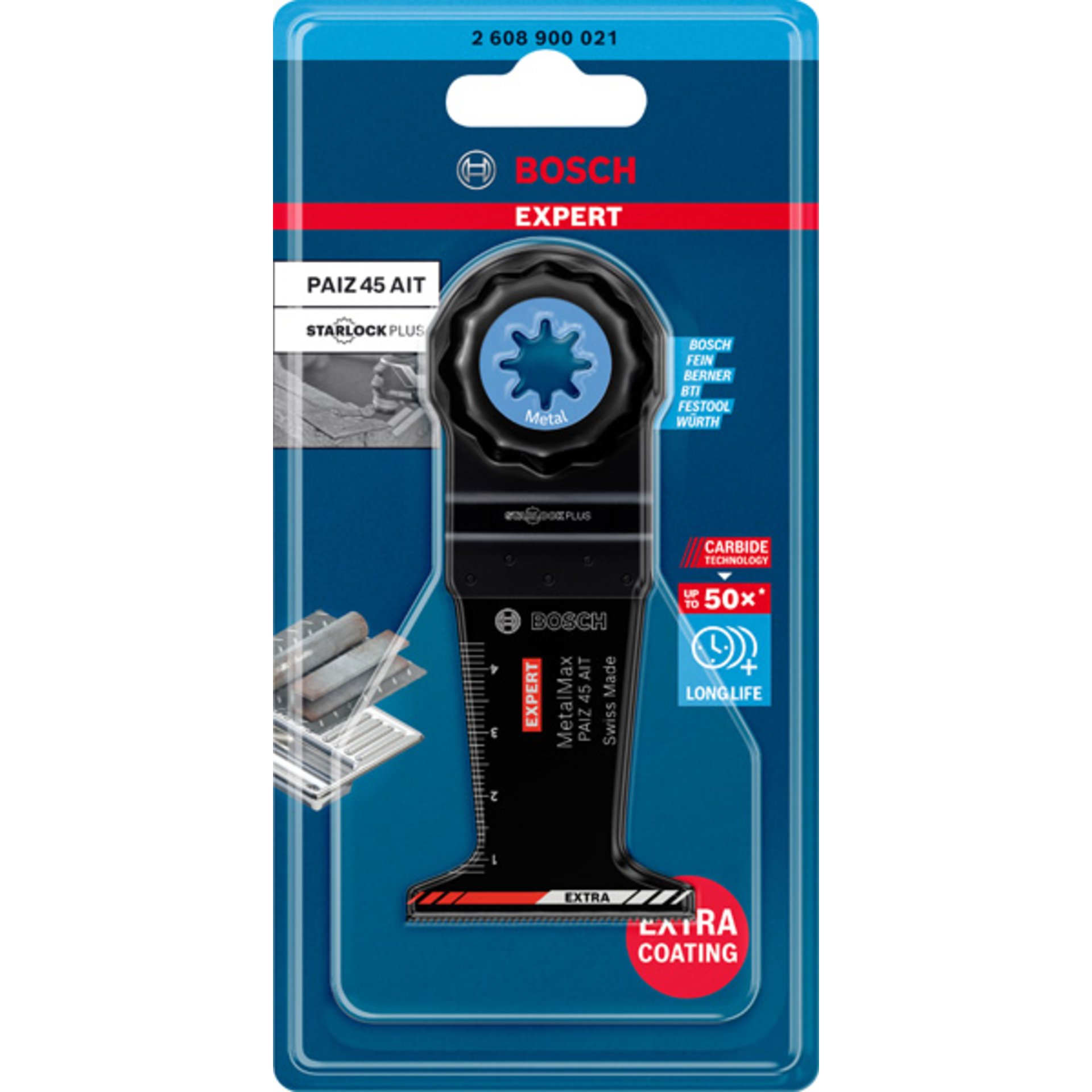 EXPERT MetalMax PAIZ 45 AIT Tauchsägeblatt für Multifunktionswerkzeuge, 45 mm