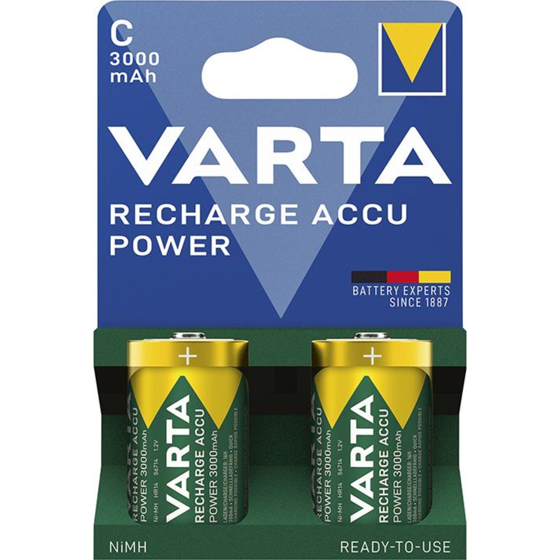 Akku RECH.ACCU C 2er Blister NiMH Kapazität 3000 mAh