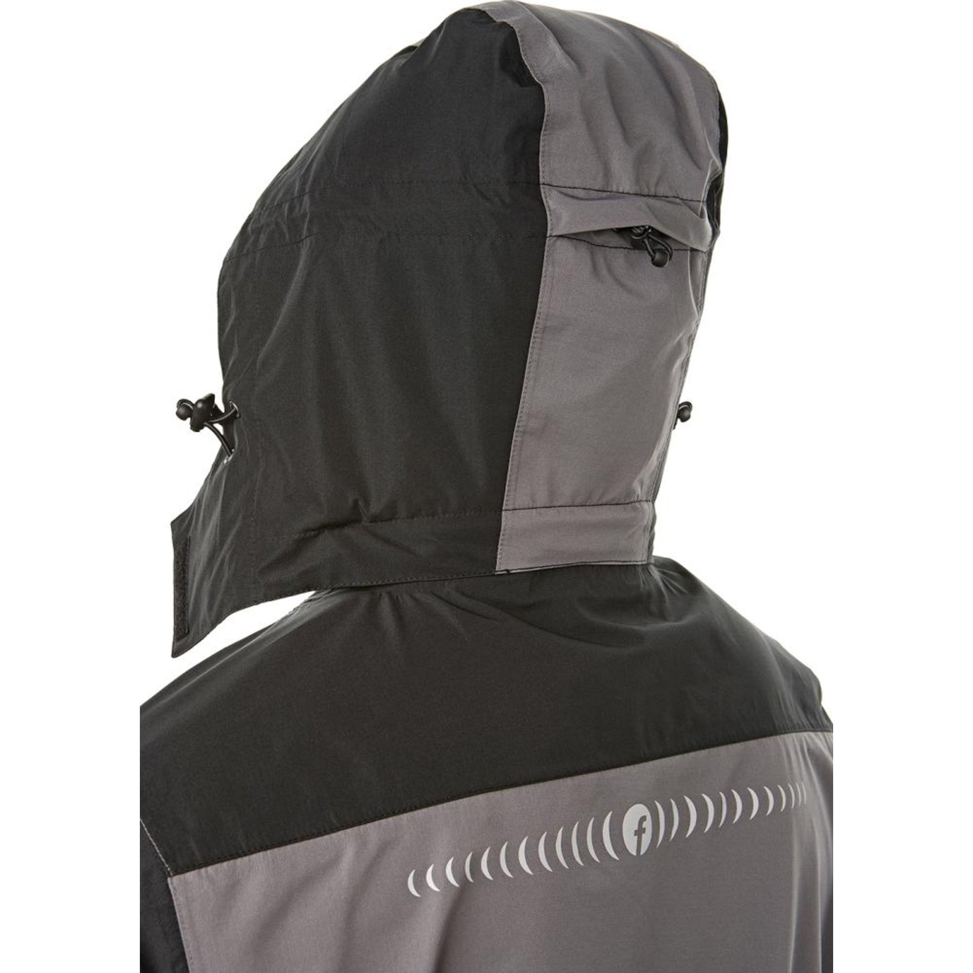 Regenjacke Plus grau/schwarz Gr. 2XL Fortis Elements