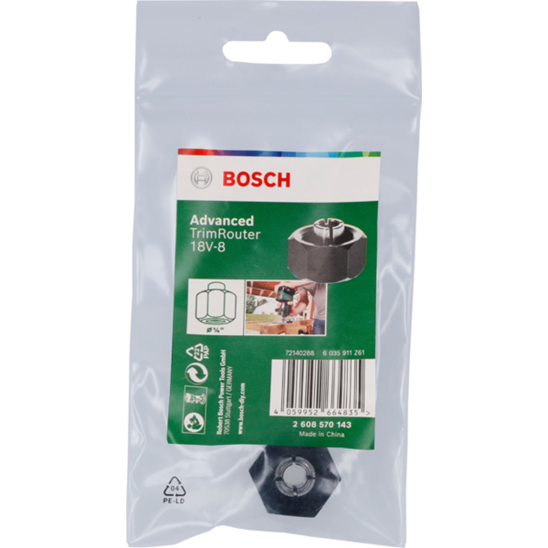 Spannhülse 1/4-Zoll für Advanced TrimRouter