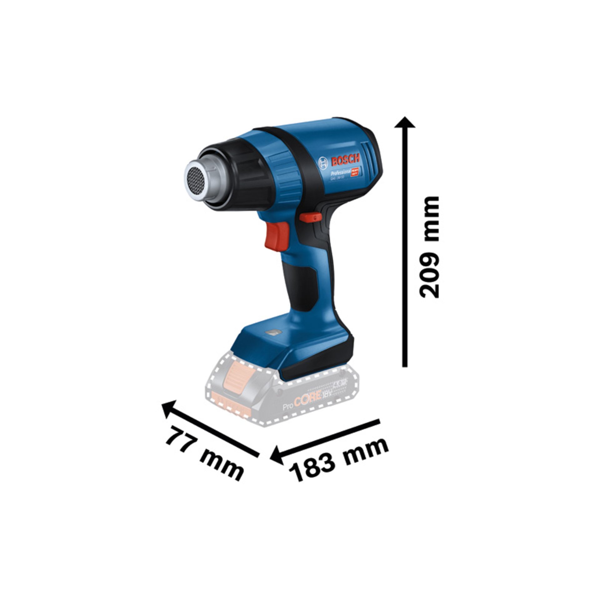 Akku-Heißluftgebläse GHG 18V-50 in L-BOXX