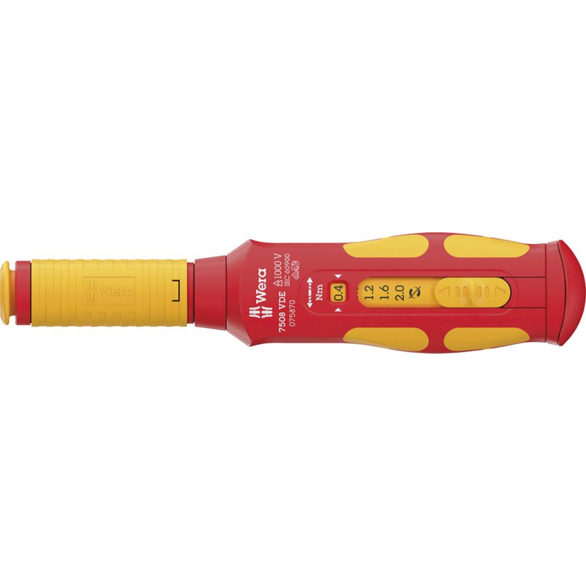 Drehmomentschraubendreher0,4-2Nm Safe-Torque Speed VDE Wera