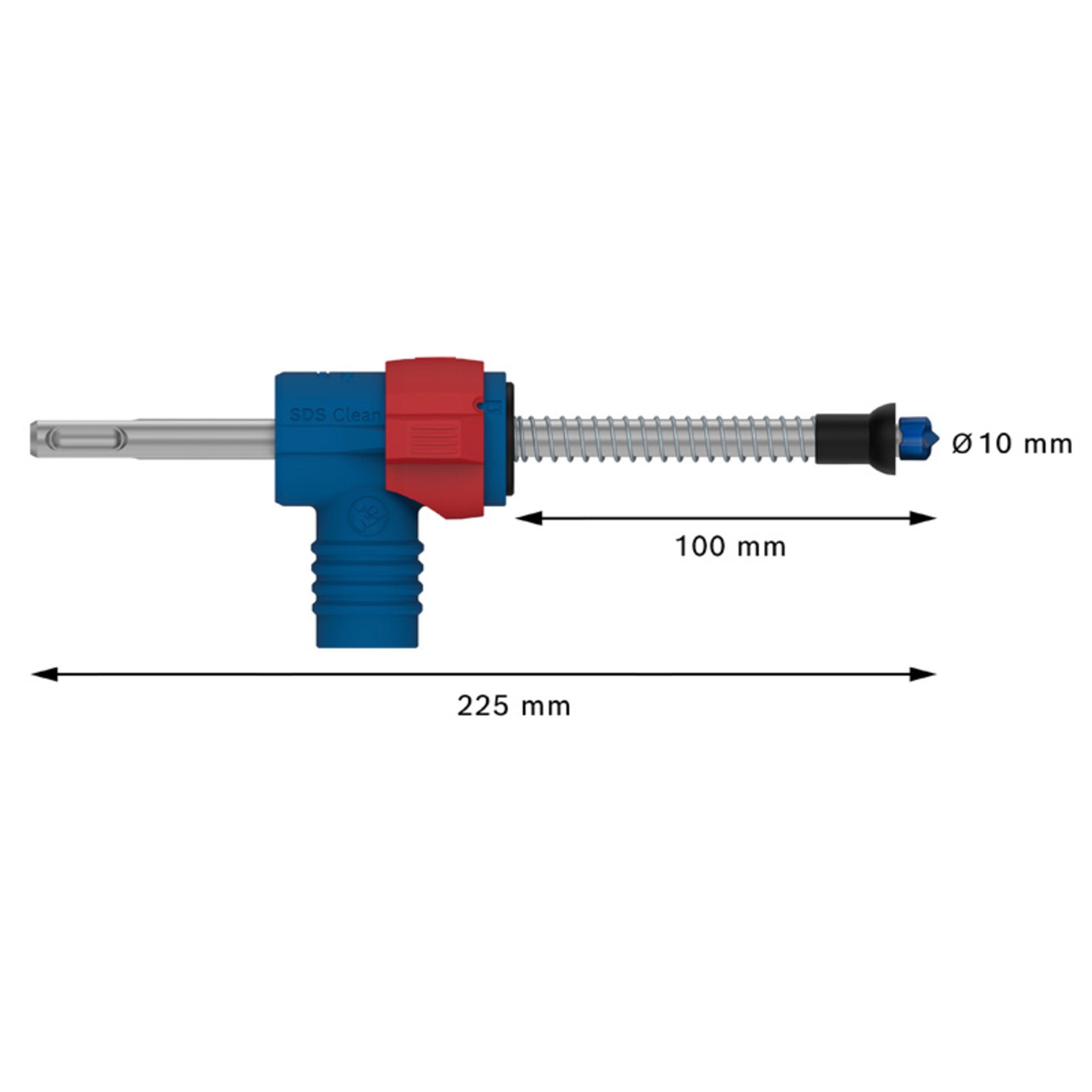 EXPERT SDS Clean plus-8X Hammerbohrer mit einem Anschluss, 10x100x225 mm