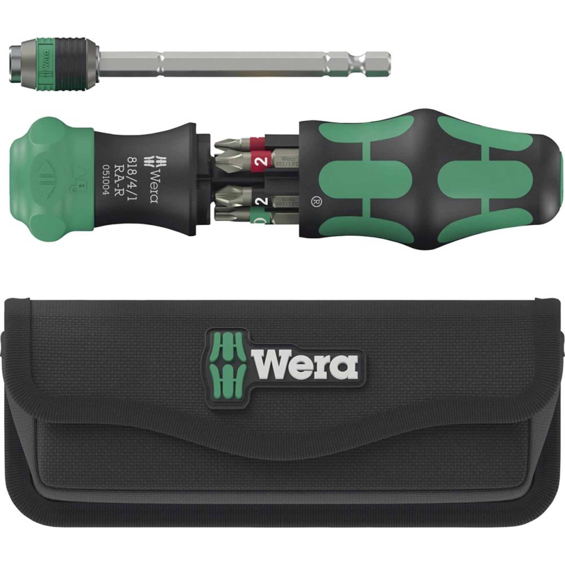 Bit-Magazinschrauber KK 20 RA-R in Tasche Toolfinder 6-teilig Wera