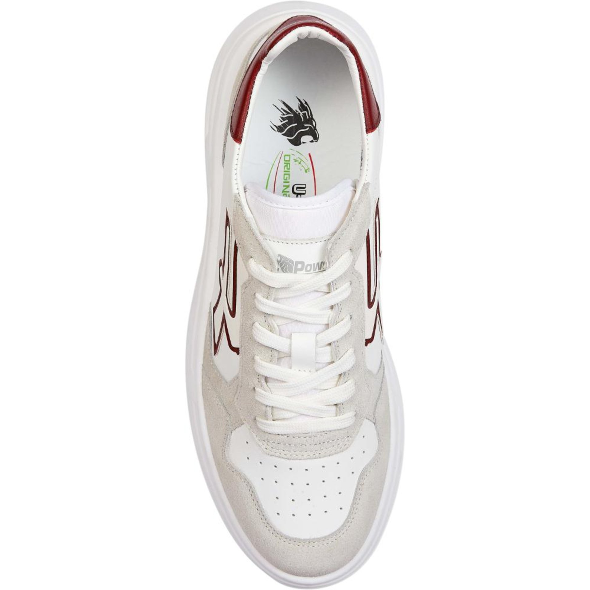 Berufshalbschuh VENOM OB SR, weiß/beige/rot Gr. 35 U POWER