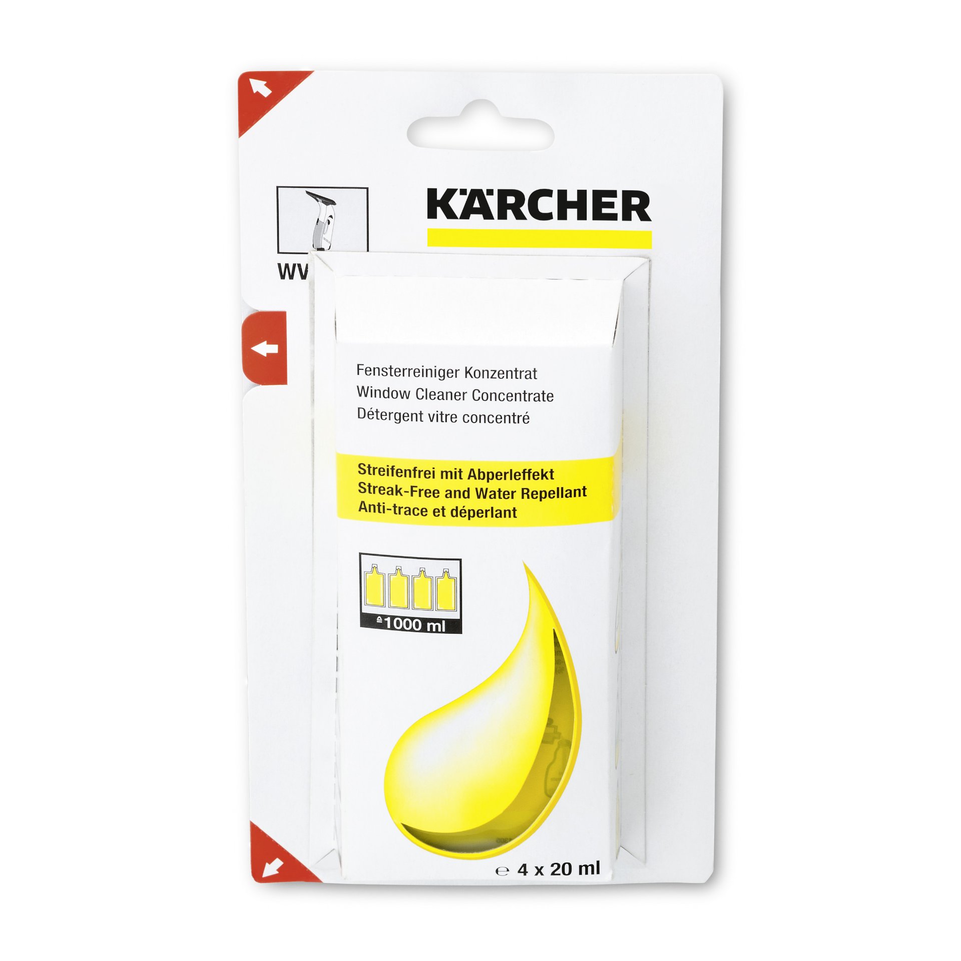 Kärcher Glasreiniger-Konzentrat RM 503, 4 x 20 ml