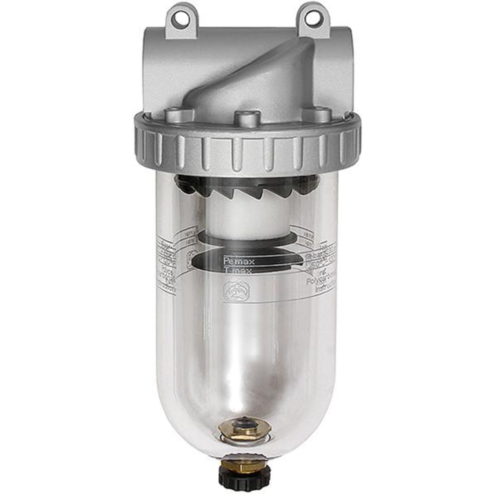 Druckluftfilter BR Standard, G1" DN25, BG 3, PC-Behälter, 5µm, RIEGLER