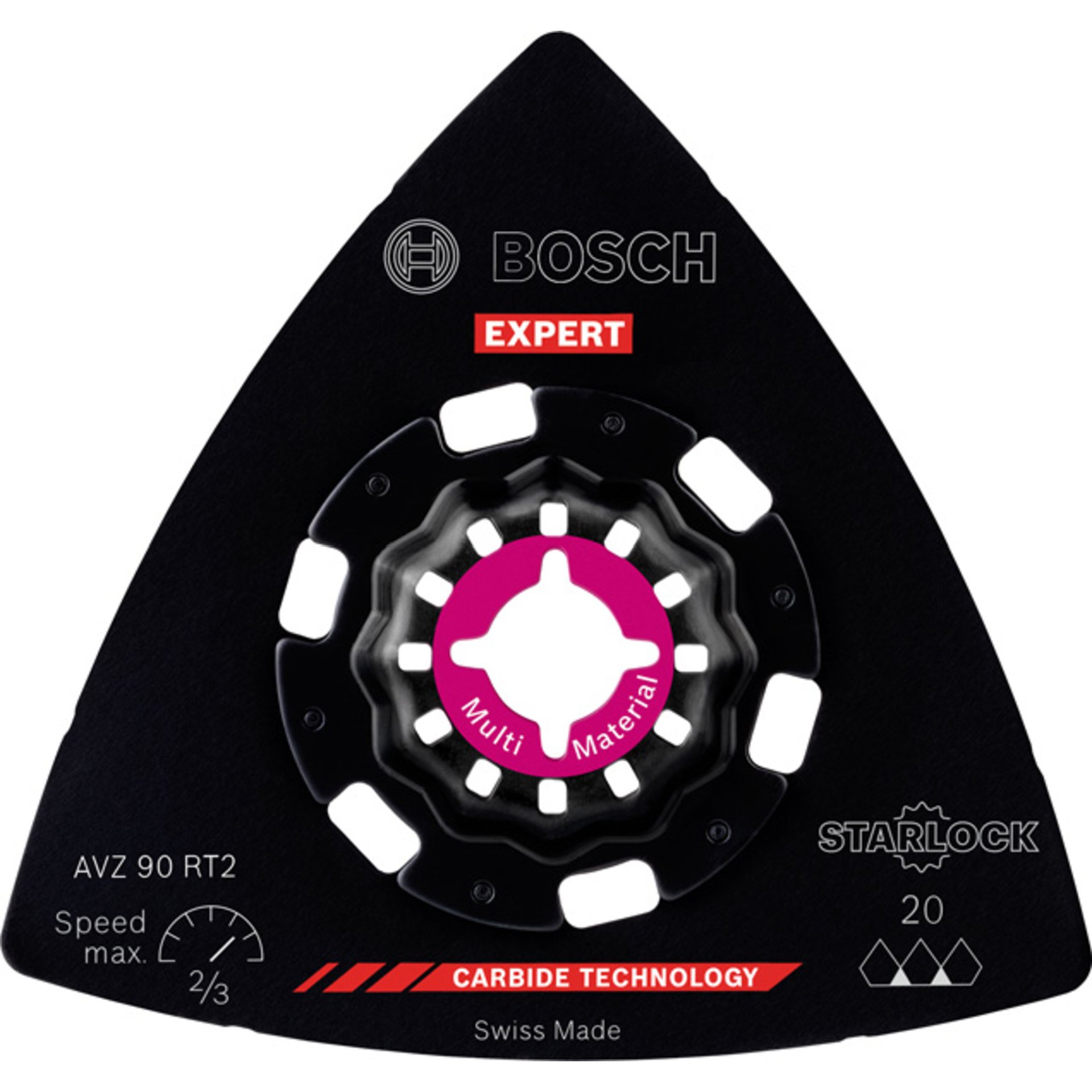 EXPERT AVZ 90 RT2 Schleifplatte für Multifunktionswerkzeuge, 90 mm, 10-tlg.