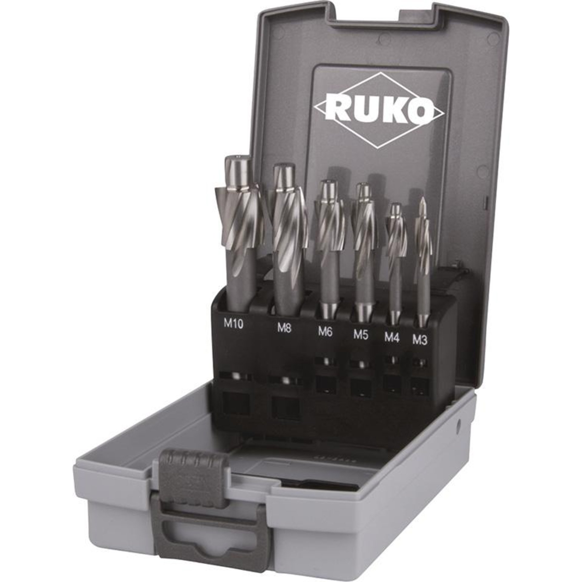 Flachsenker-Set D373 HSS fein, 6 tlg. RUKO
