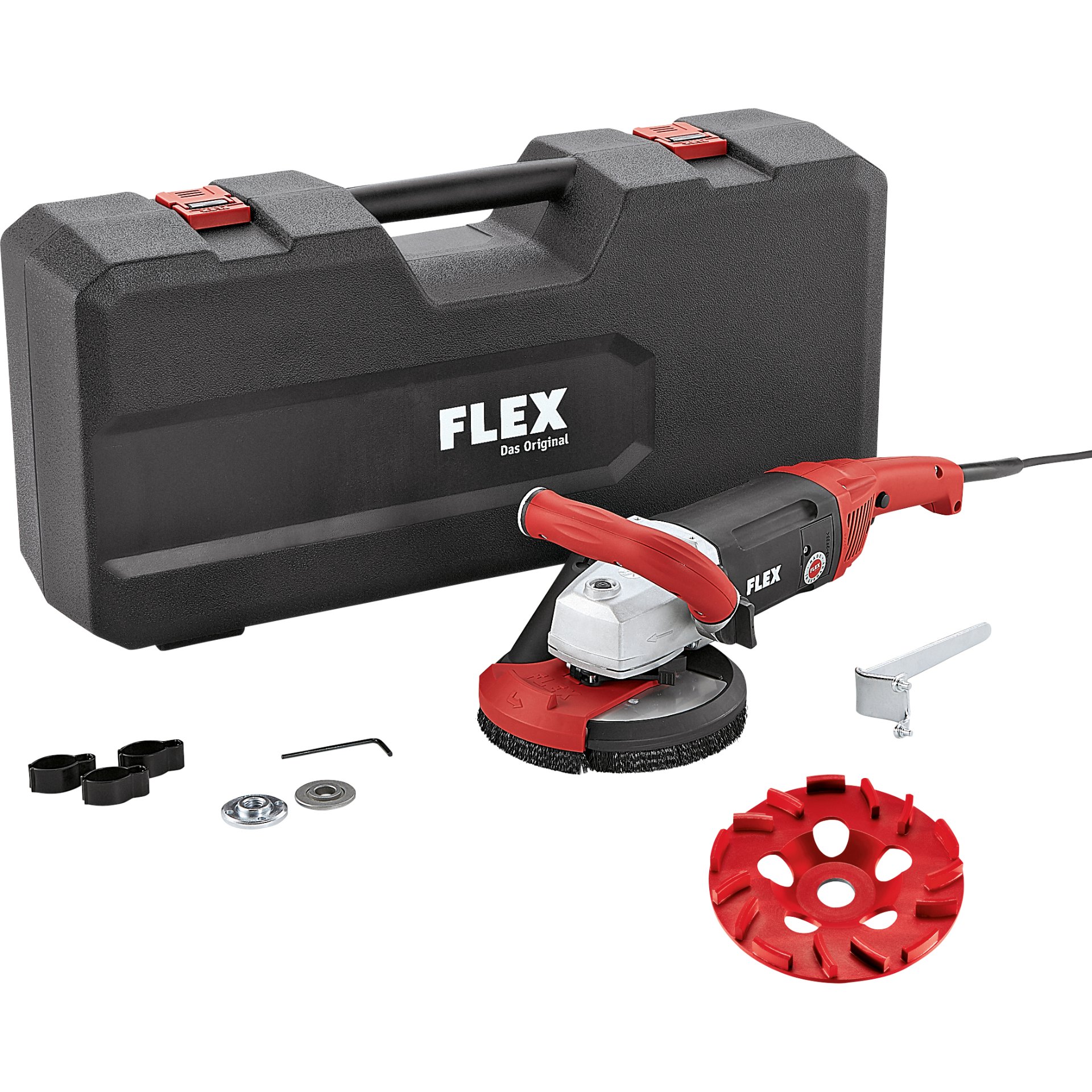 Kraftvoller 1750 Watt Sanierungsschleifer für randnahes Schleifen, 150 mm LD 18-7 150 R, Kit E-Jet
