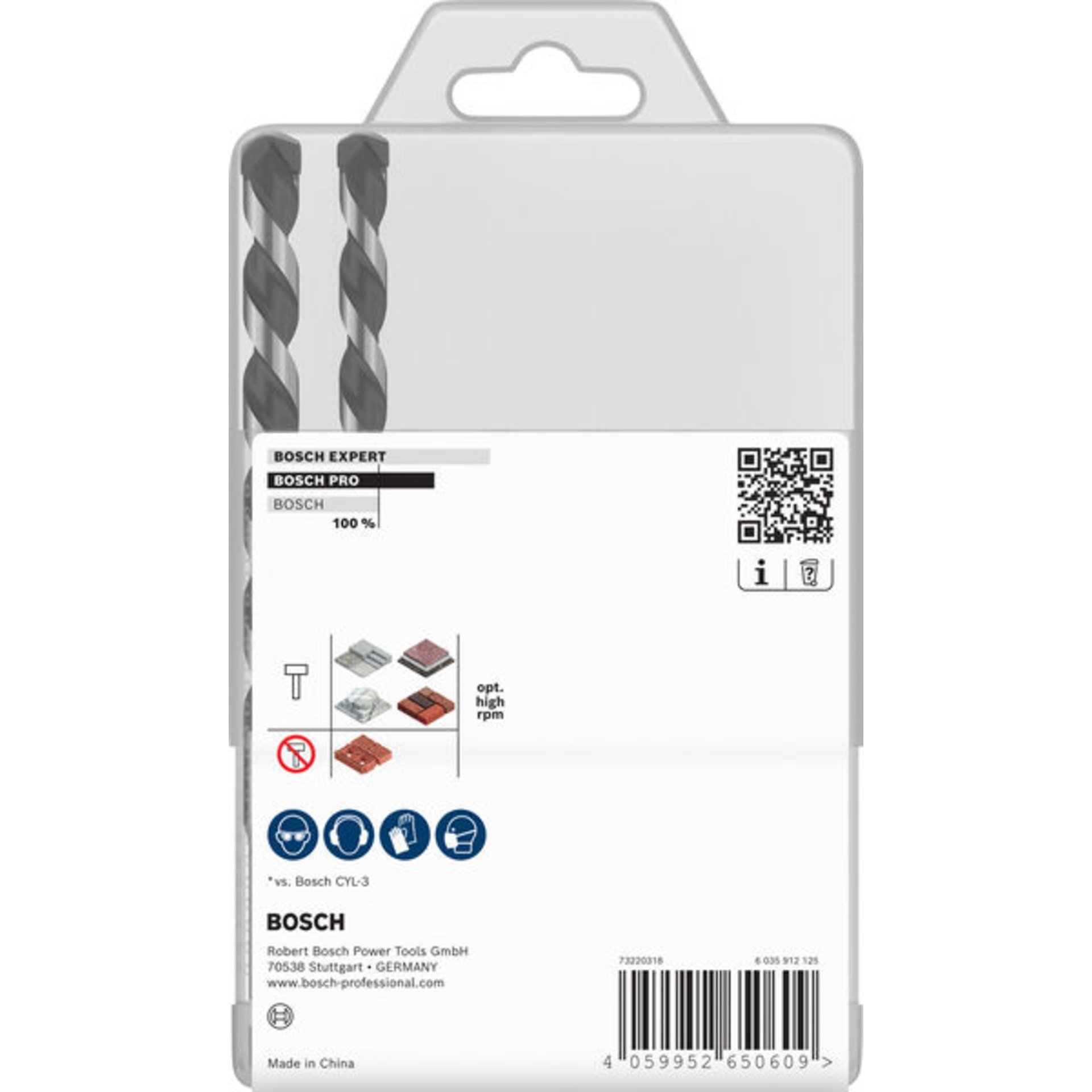 PRO HEX-5 Bohrer-Set, 4x100, 5x100, 5x100, 6x100, 6x100, 8x150, 10x150 mm,7-tlg.