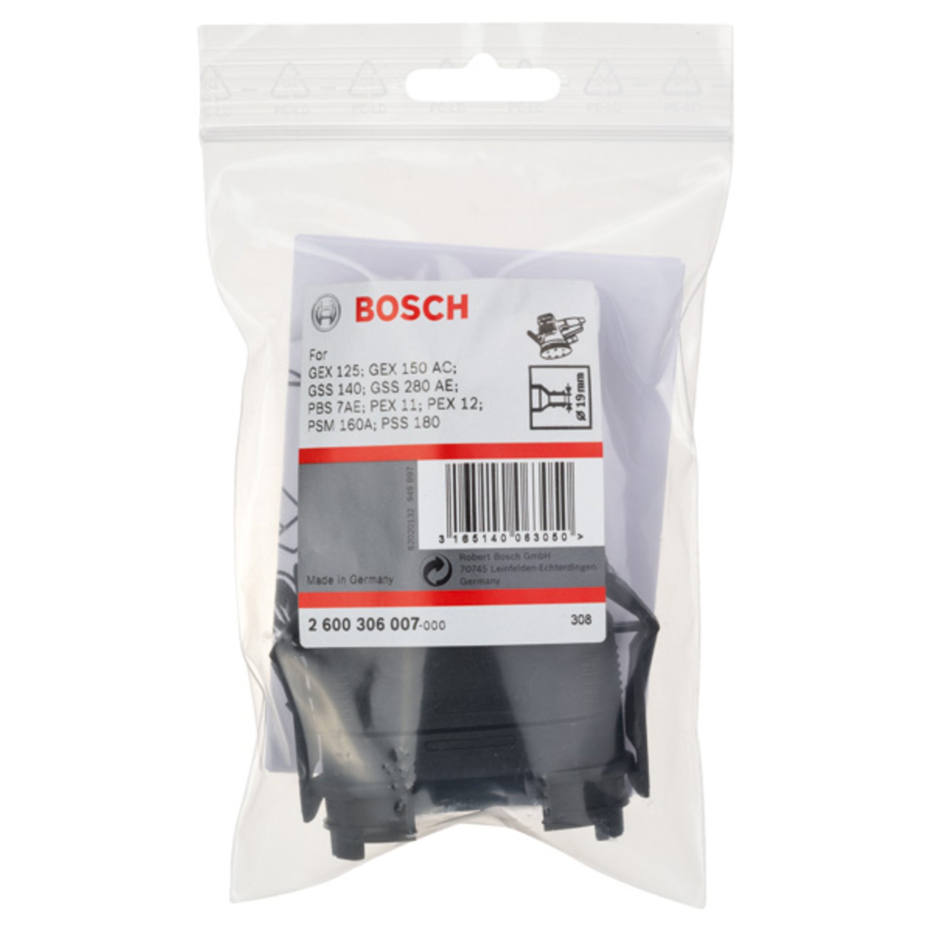 Adapter, passend zu: GAS, GEX, GSS, PEX, PSB,PSM, PSS